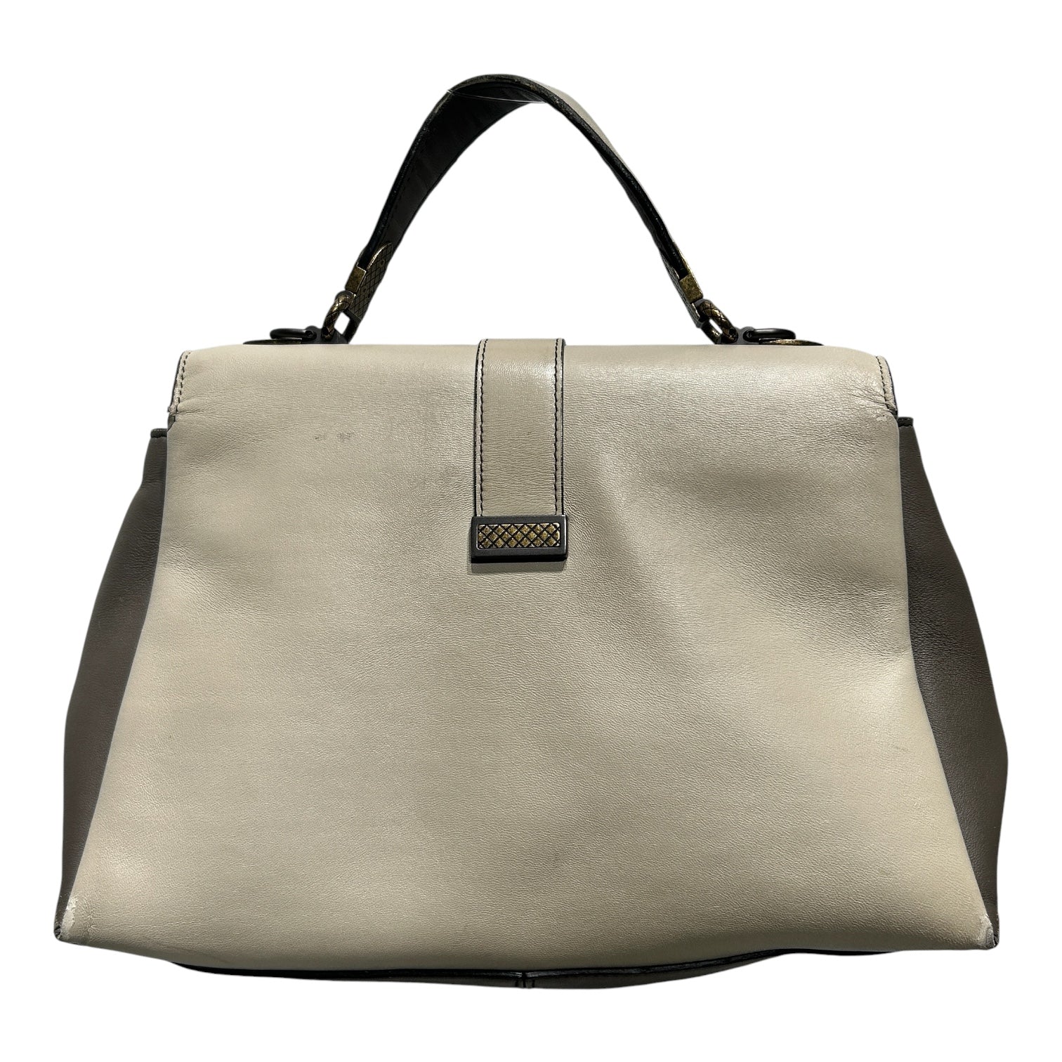 BOTTEGA VENETA/Cross Body Bag/Leather/GRY/PIAZZA BAG view 2
