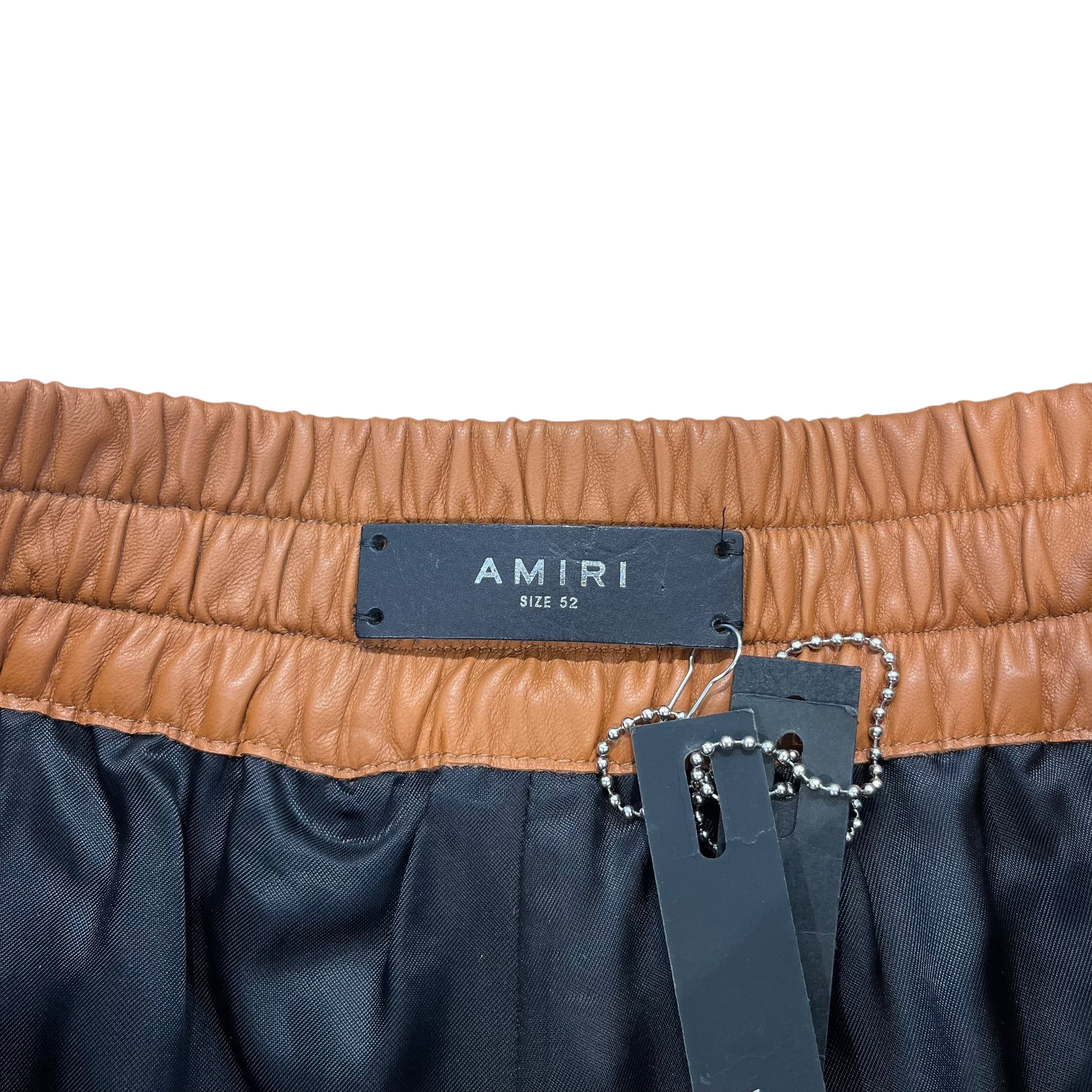 AMIRI/Pants/52/Leather/CML/Stripe/ view 3