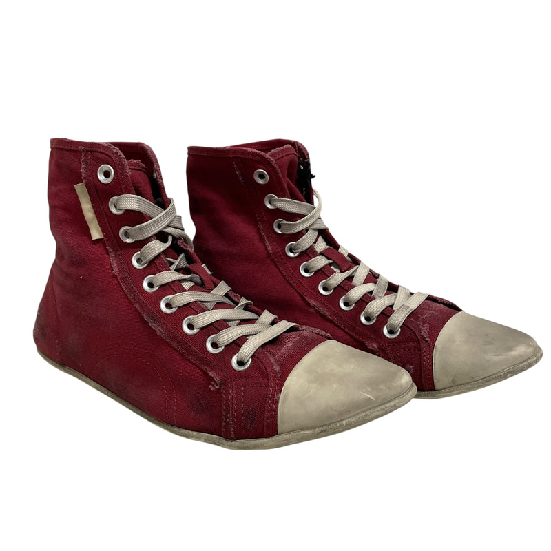 BALENCIAGA/Hi-Sneakers/US 7/Cotton/BRD/PARIS  ULTRA FLAT SNEAKERS