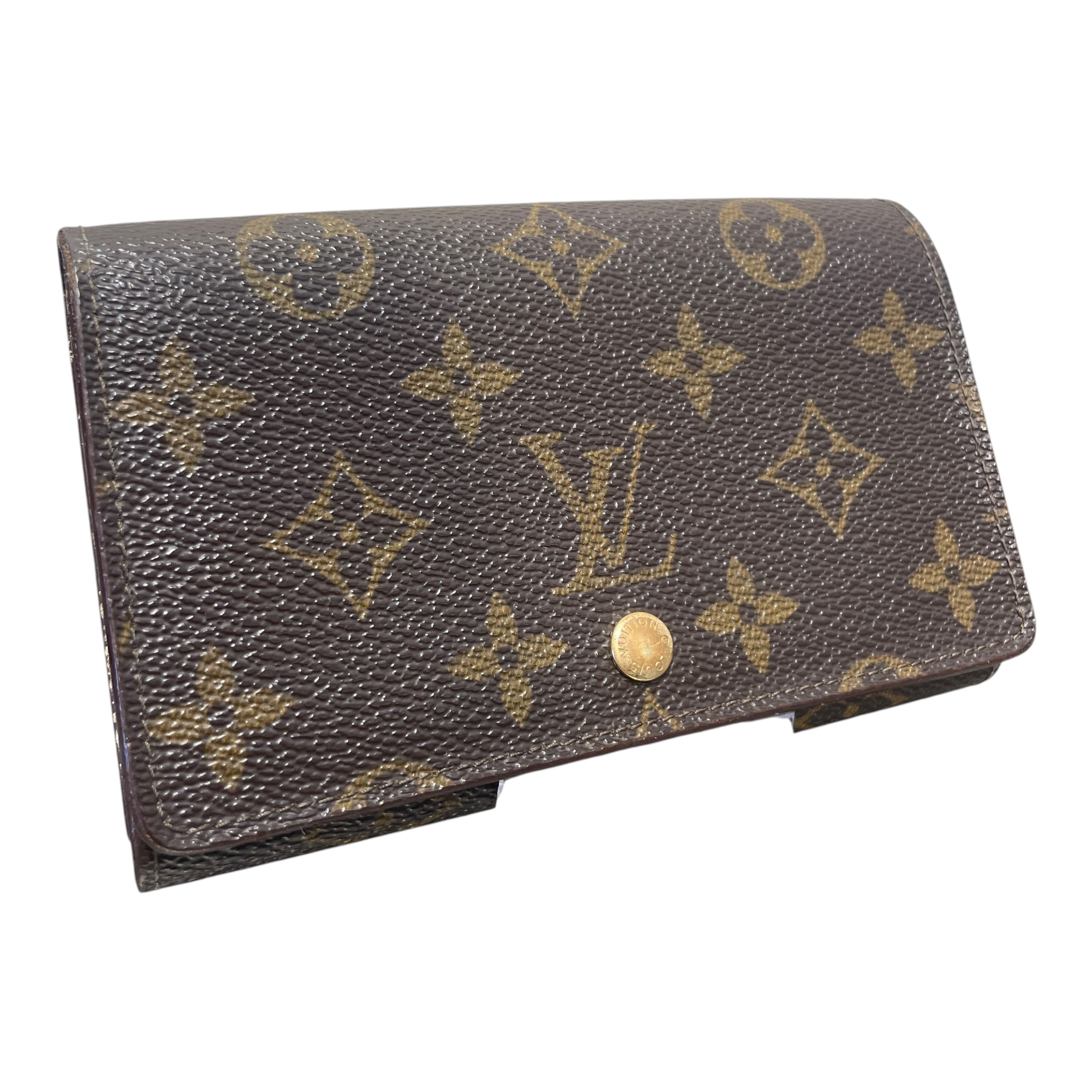 LOUIS VUITTON/Bifold Wallet/Monogram/Leather/BRW/L's/Porte-Monniae Tresor Wallet view 1