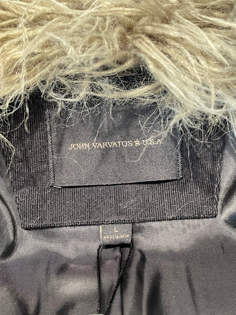 john varvatos/Coat/L/Fur/GRY/