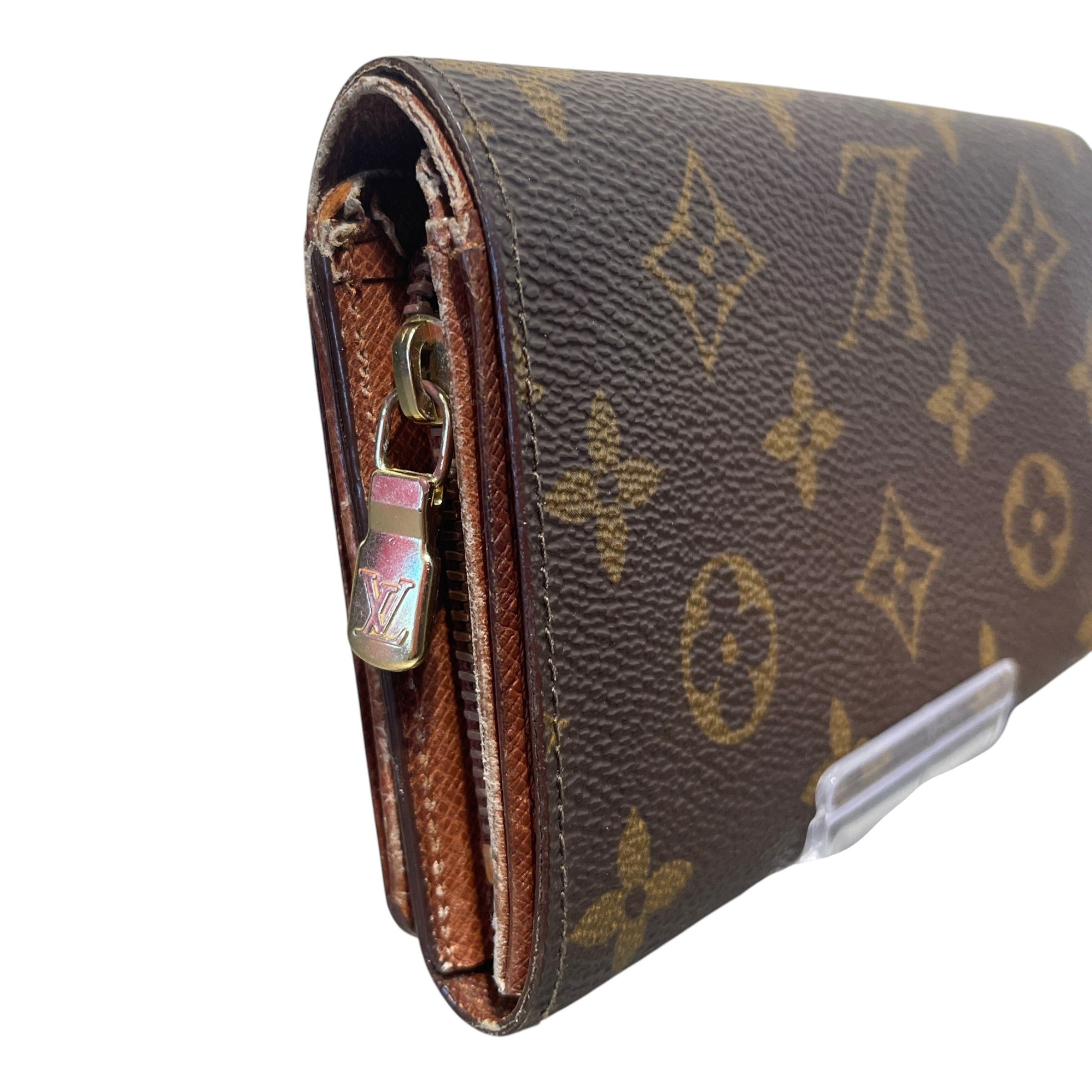 LOUIS VUITTON/Bifold Wallet/Monogram/Leather/BRW/L's/Porte-Monniae Tresor Wallet view 3