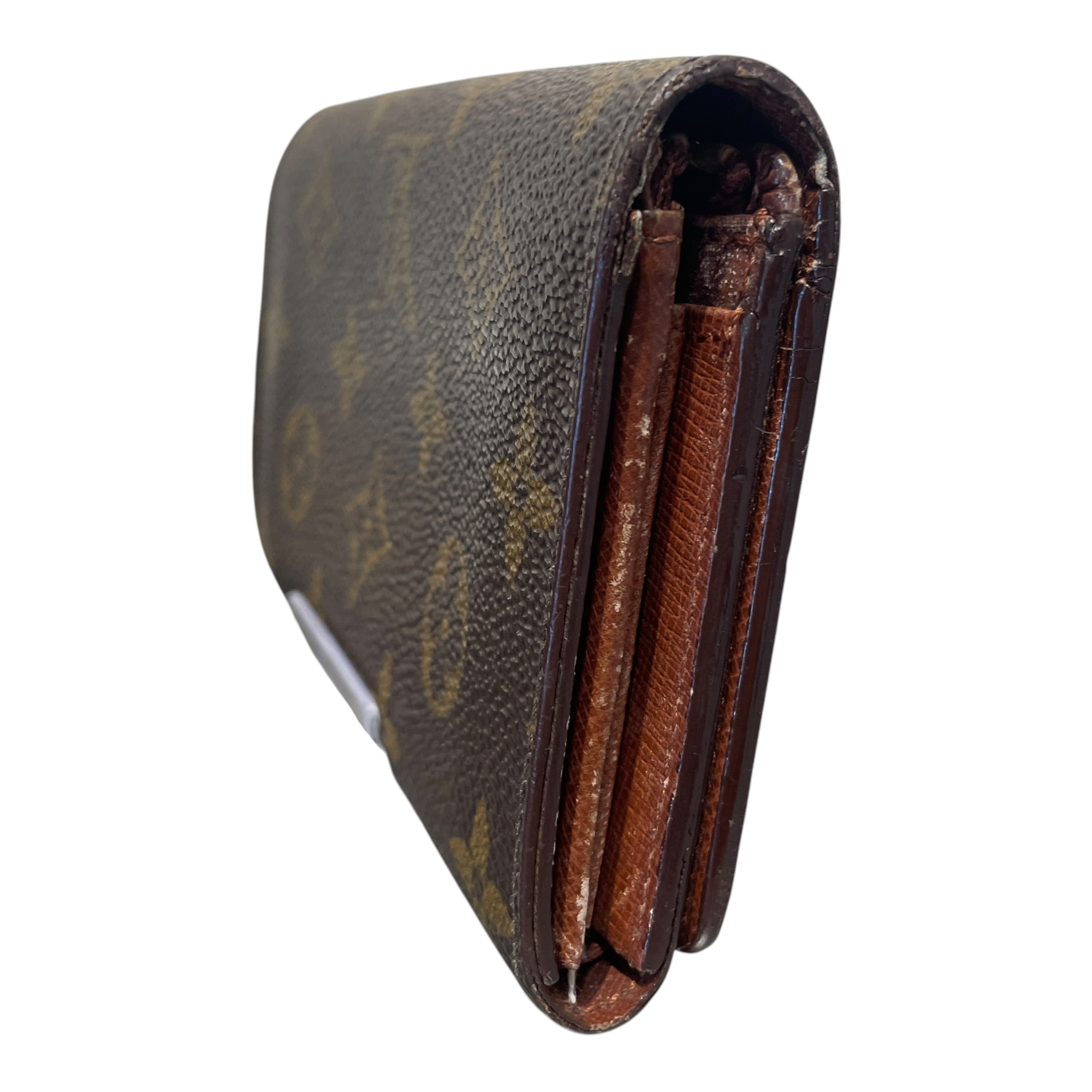 LOUIS VUITTON/Bifold Wallet/Monogram/Leather/BRW/L's/Porte-Monniae Tresor Wallet view 4
