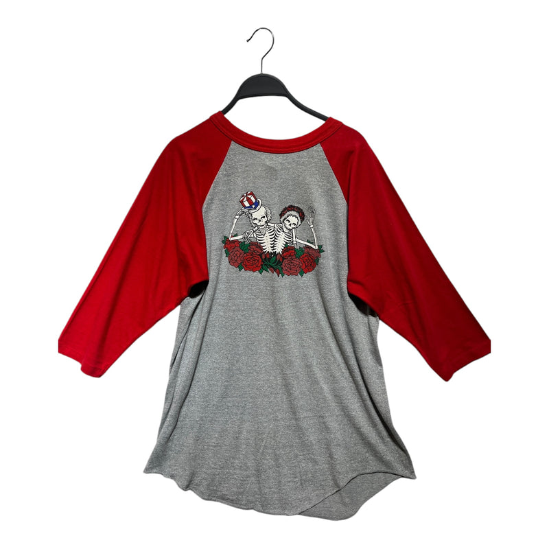 GRATEFUL DEAD/LS T-Shirt/XL/Cotton/GRY/1982 benefit