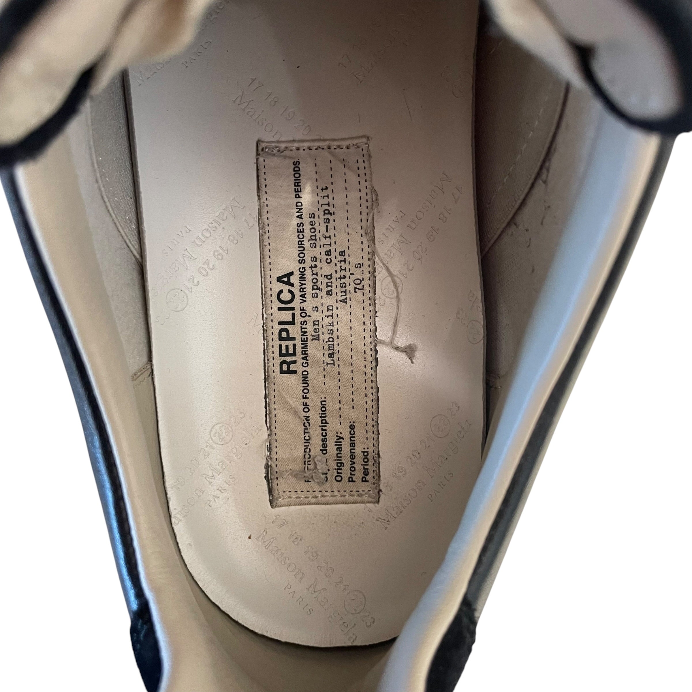 Maison Margiela/Low-Sneakers/EU 42/Leather/BLK/REPLICA Sneakers view 3