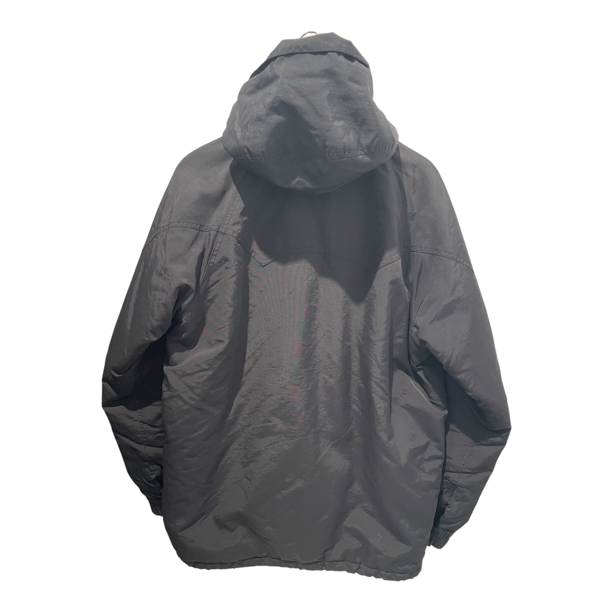 A BATHING APE/Jacket/XL/Nylon/BLK/verticle front logo view 2