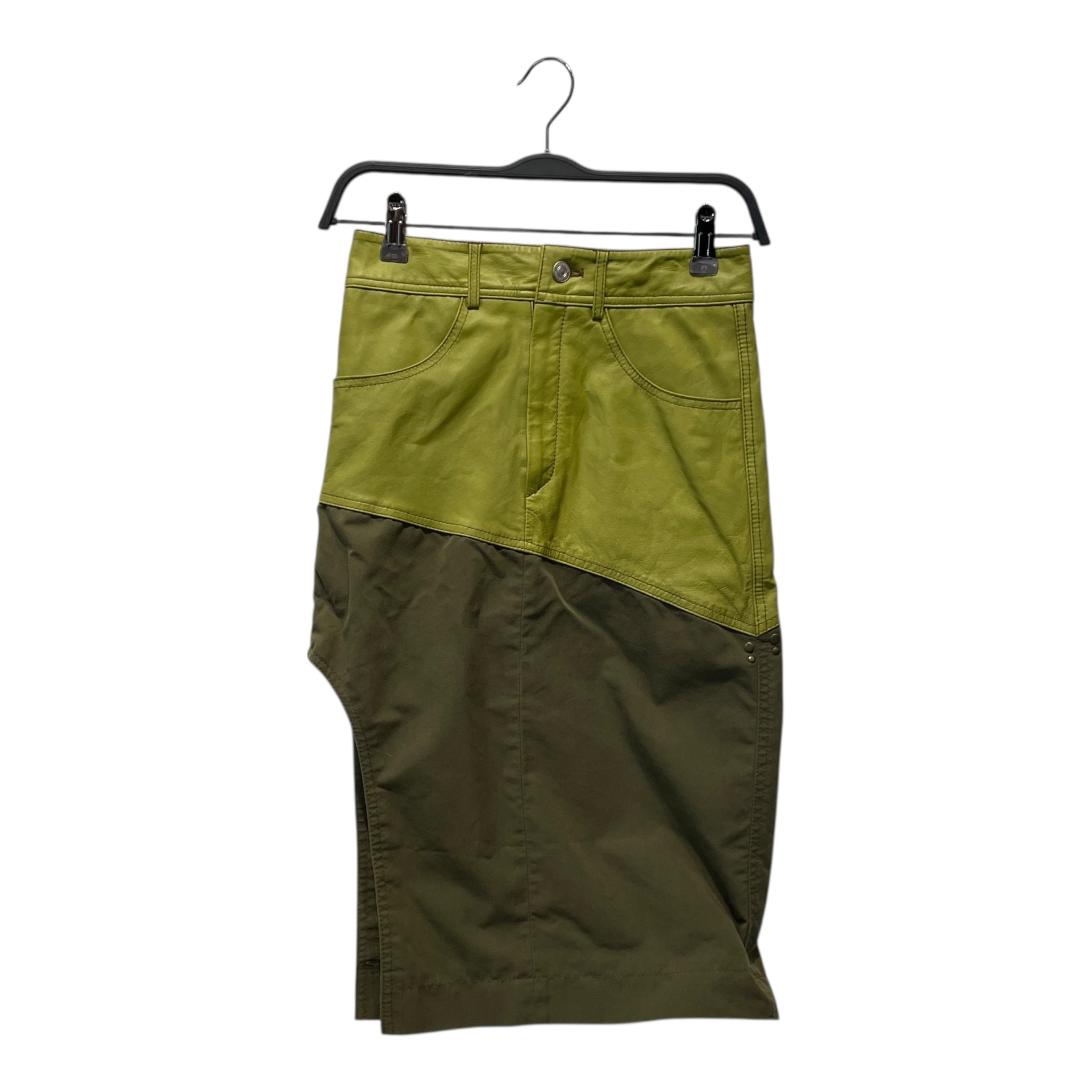Andersson Bell/Long Skirt/34/Leather/GRN/LEG OPENING view 2