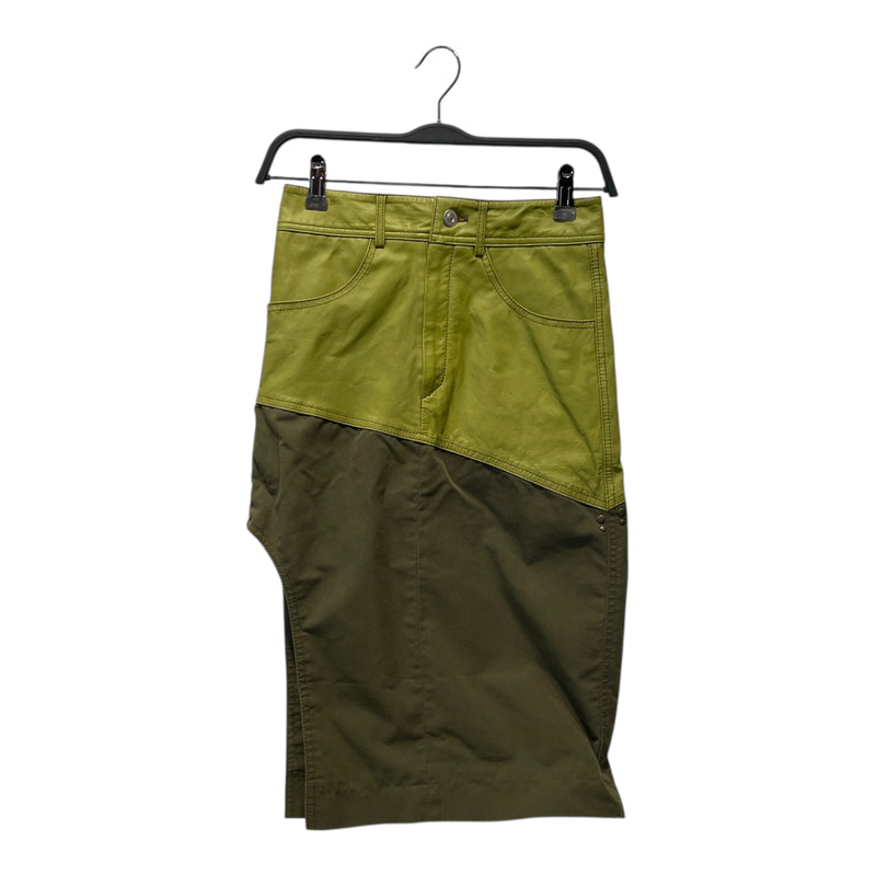 Andersson Bell/Long Skirt/34/Leather/GRN/LEG OPENING