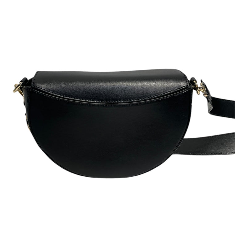 MARIO VALENTINO/Cross Body Bag/FREE/Leather/BLK/Lunaire Saddle Bag