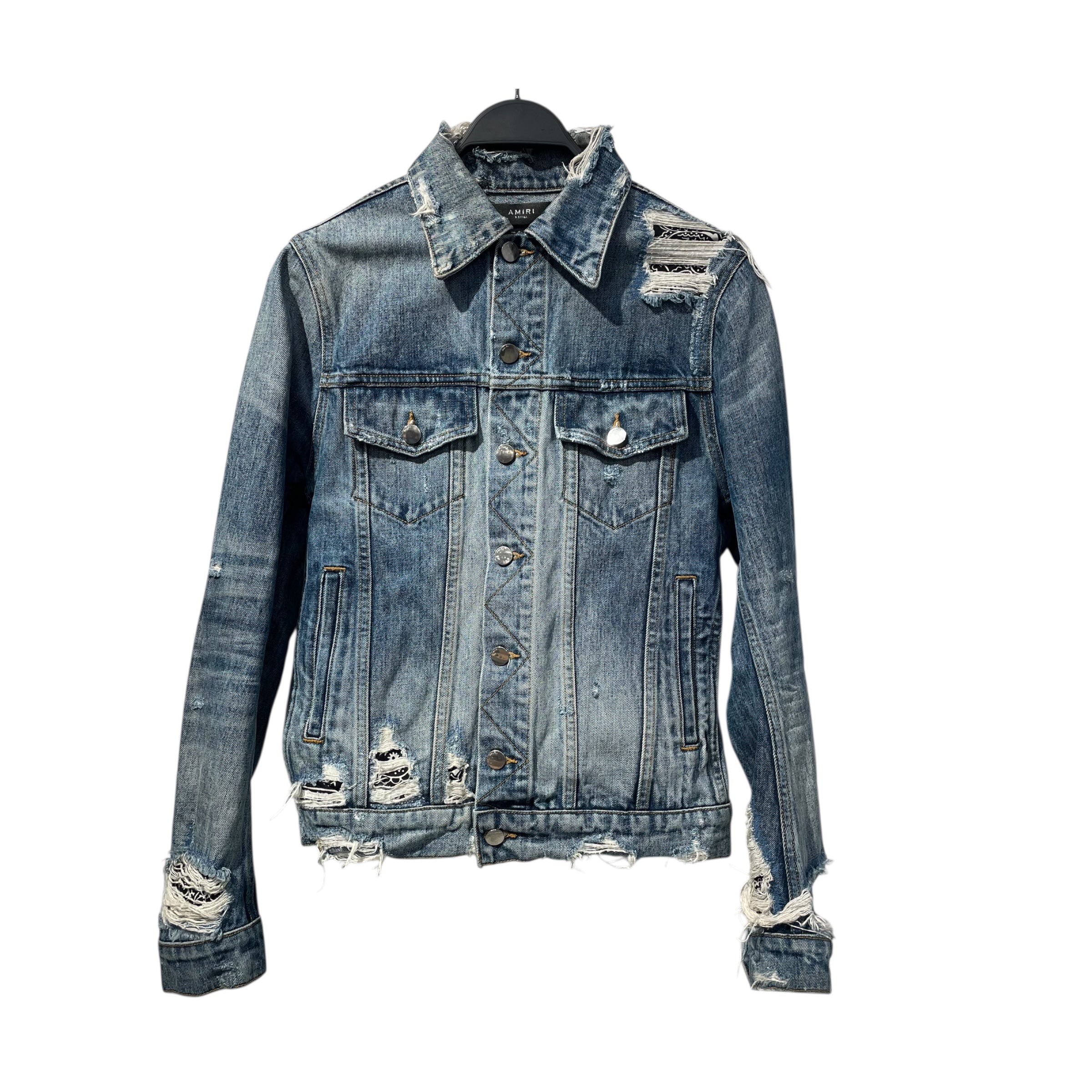 AMIRI/Denim Jkt/XS/Denim/BLU/Single Breasted/ view 1