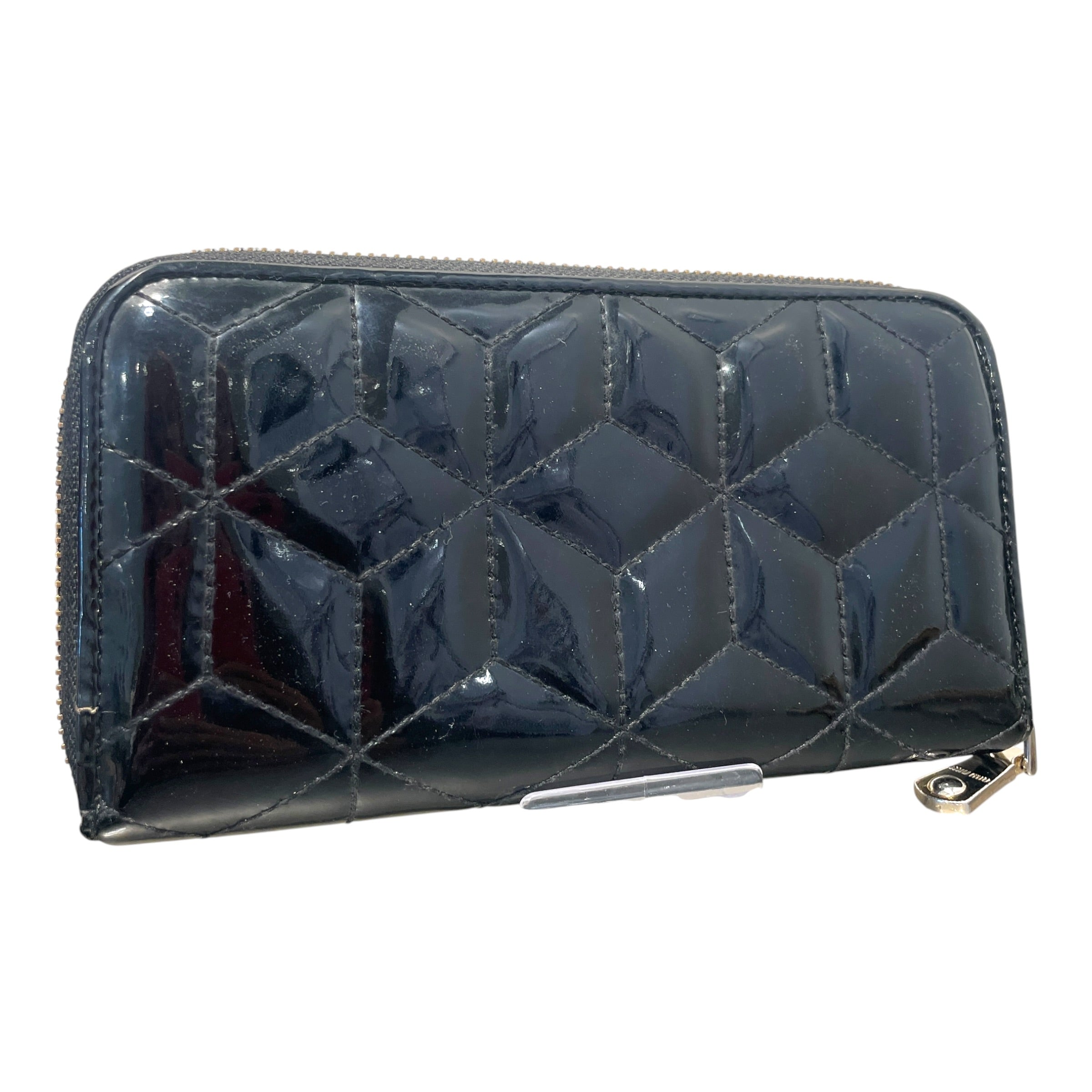 MIU MIU/Wallet/Leather/BLK/L's/Pattent Leather Wallet view 2