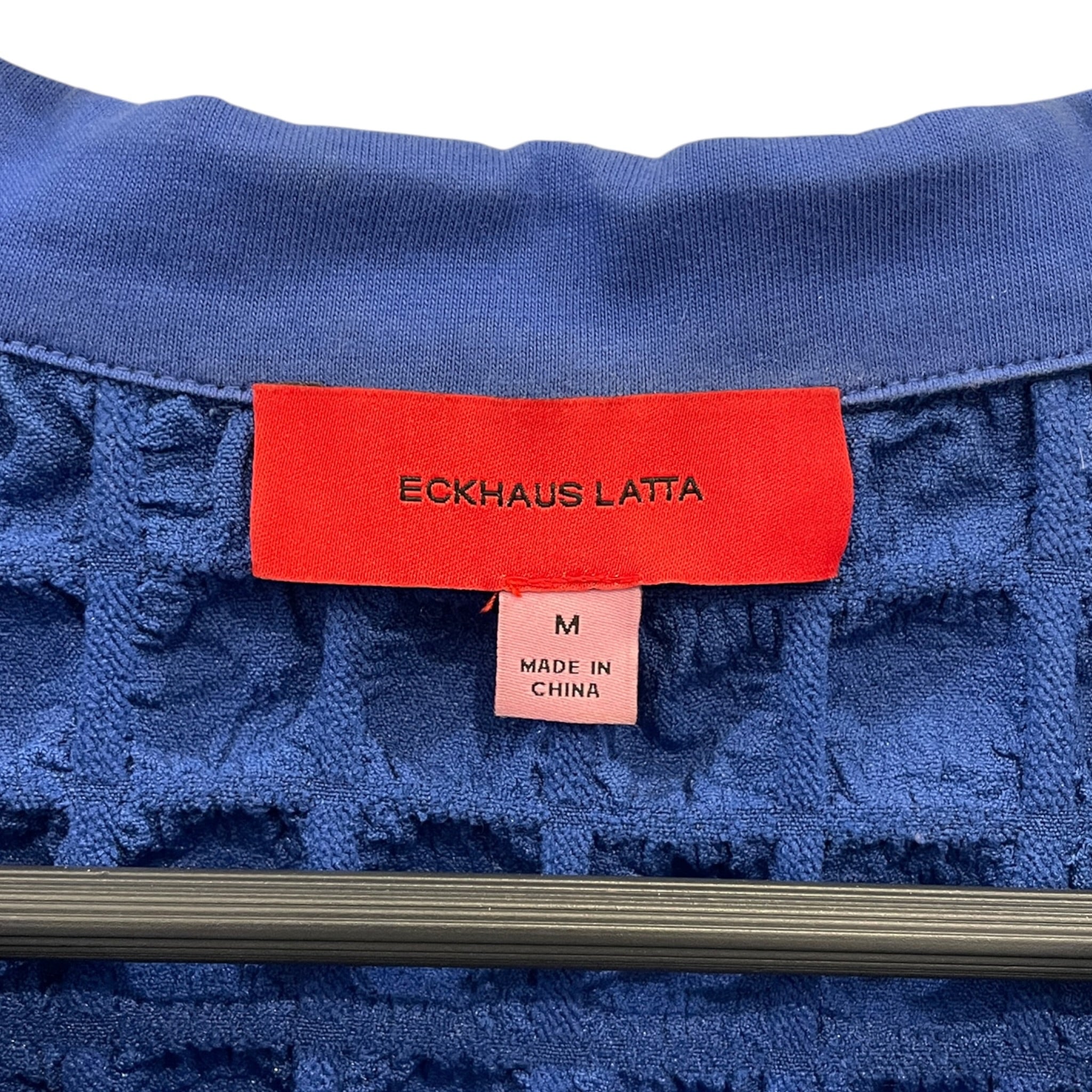ECKHAUS LATTA/Polo Shirt/M/Polyester/BLU/BUBBLE DESIGN view 3
