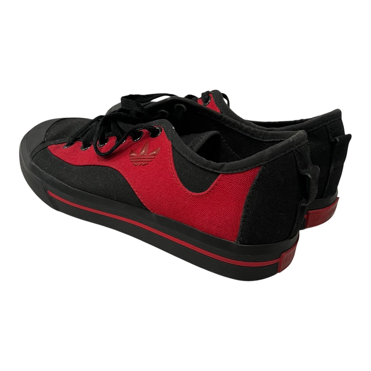 RAF SIMONS/Low-Sneakers/US 6/Cotton/BLK/adidas red view 2