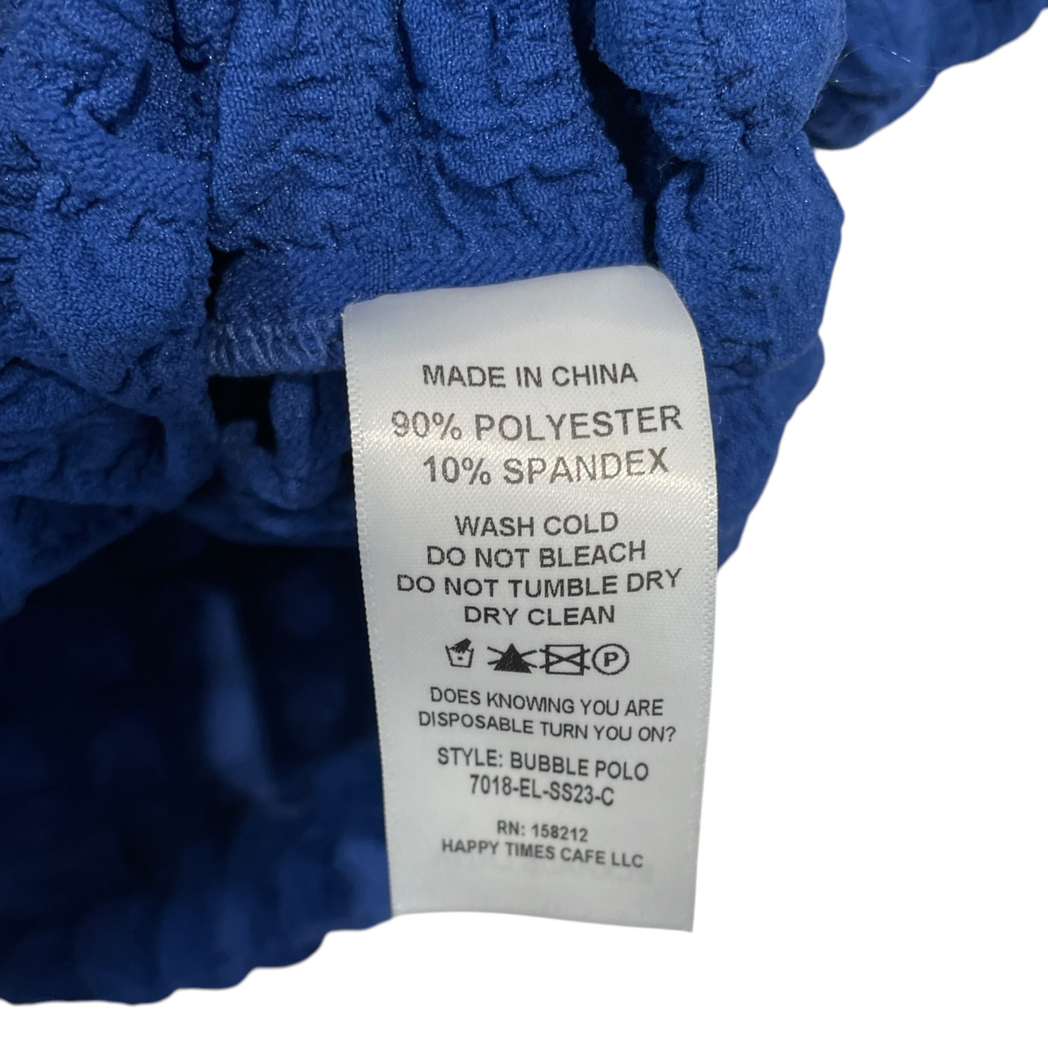 ECKHAUS LATTA/Polo Shirt/M/Polyester/BLU/BUBBLE DESIGN view 4