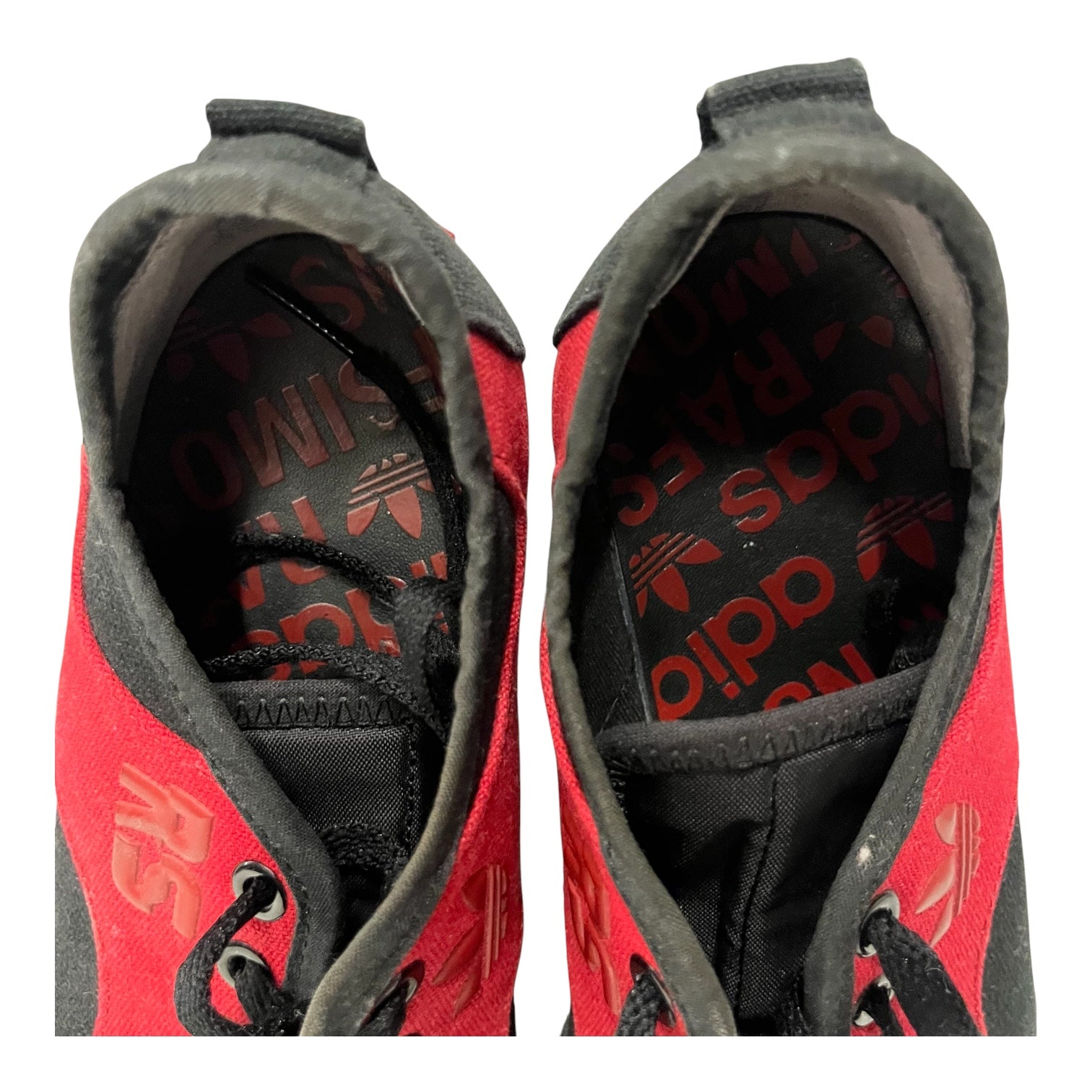 RAF SIMONS/Low-Sneakers/US 6/Cotton/BLK/adidas red view 3