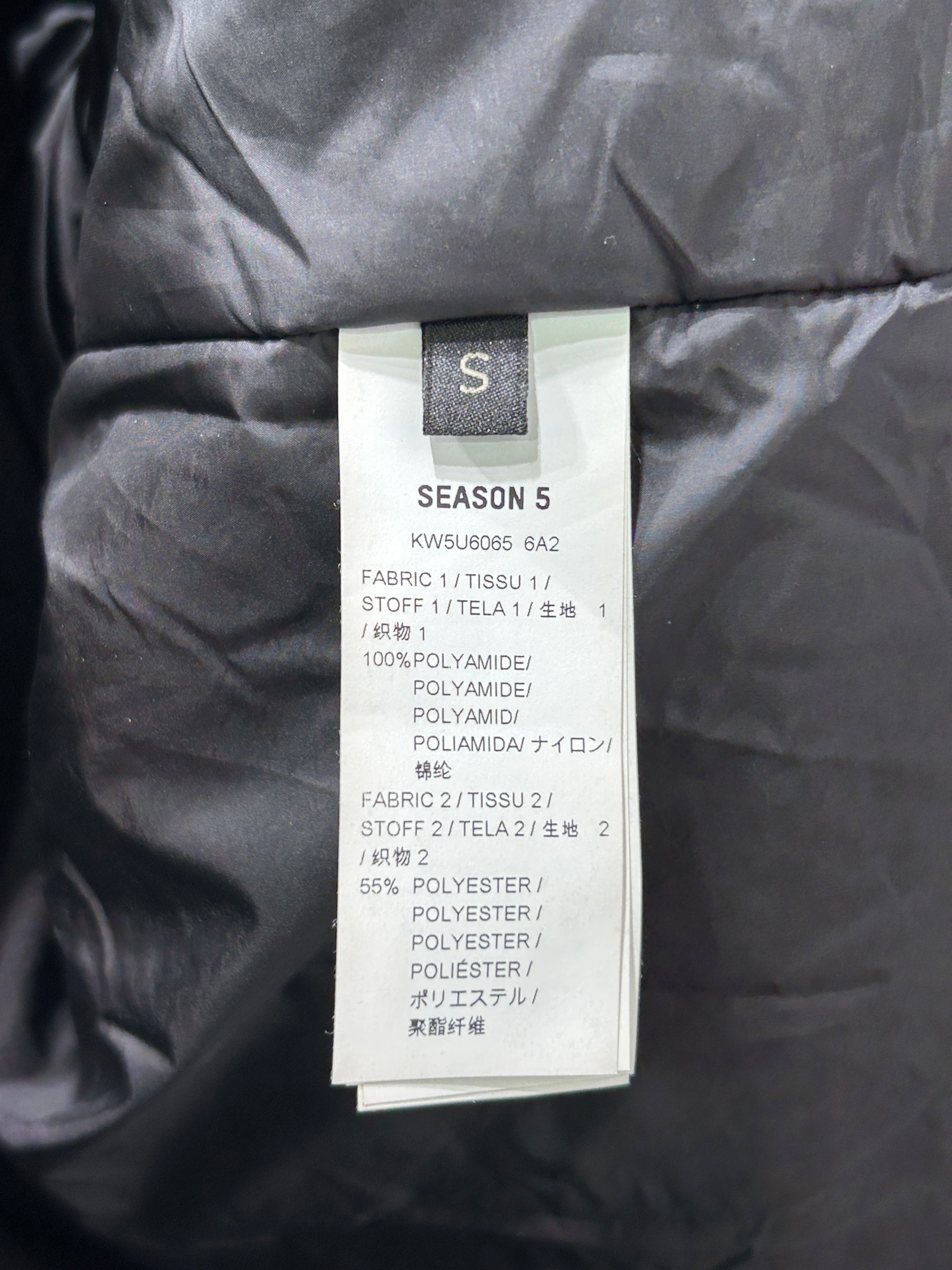 YEEZY/Coat/S/Polyester/BLK/ view 3