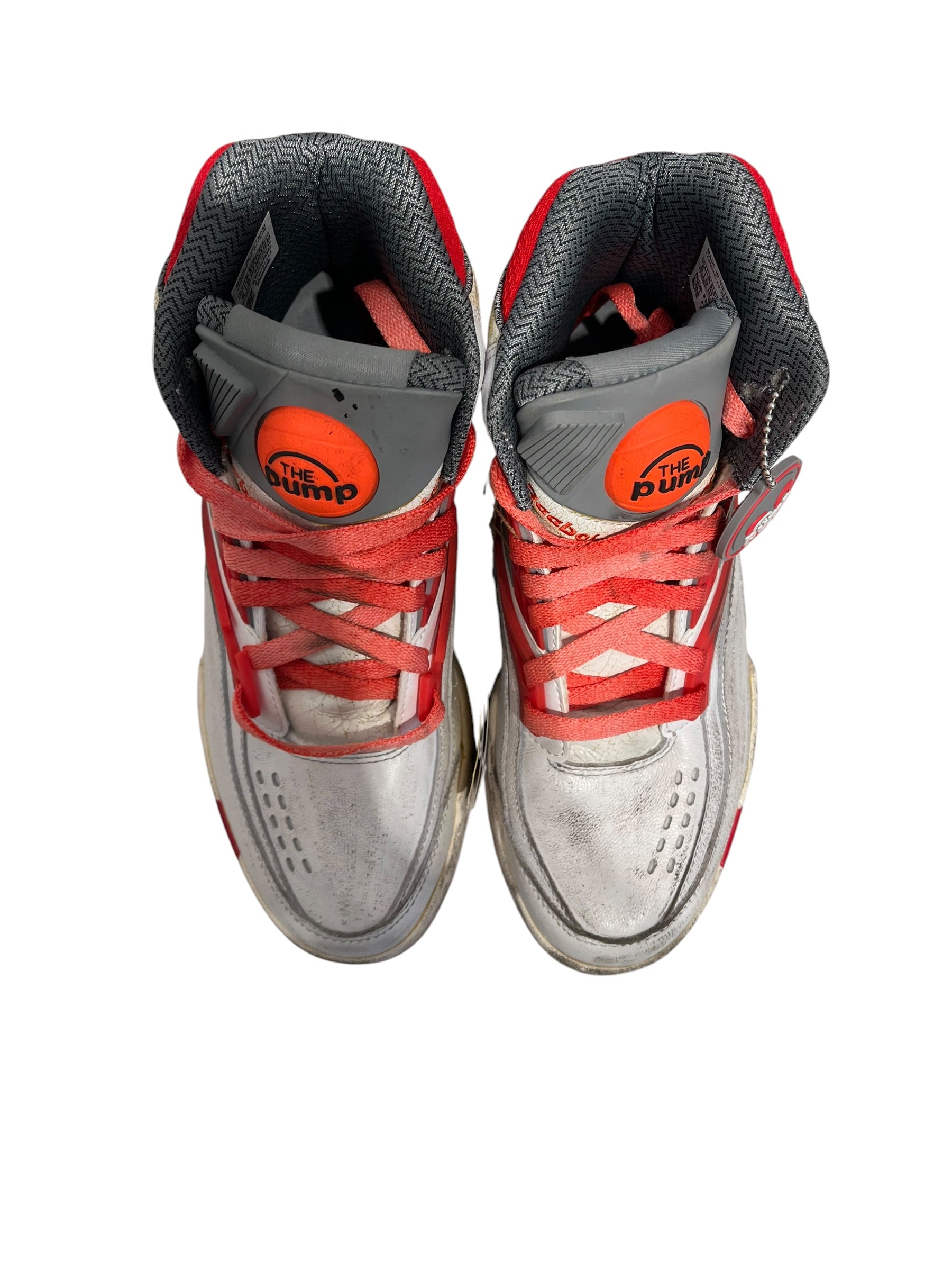 Maison Martin Margiela/Hi-Sneakers/US 6/Cotton/RED/rebok pumps view 4