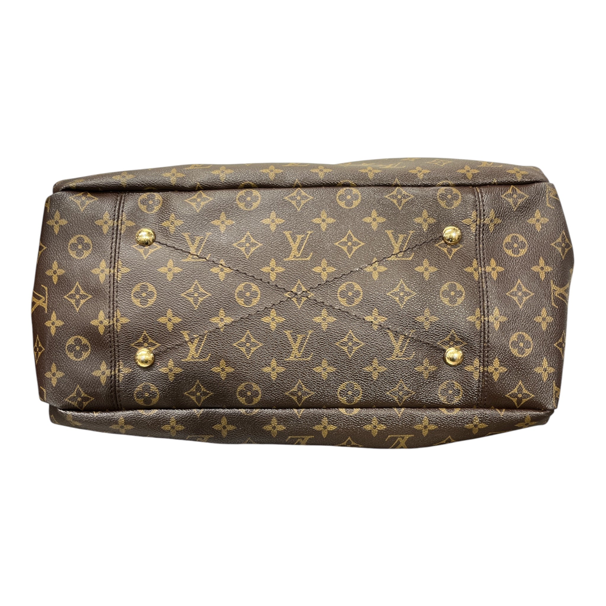 LOUIS VUITTON/Hand Bag/Monogram/Cotton/BRW/artsy MM view 5