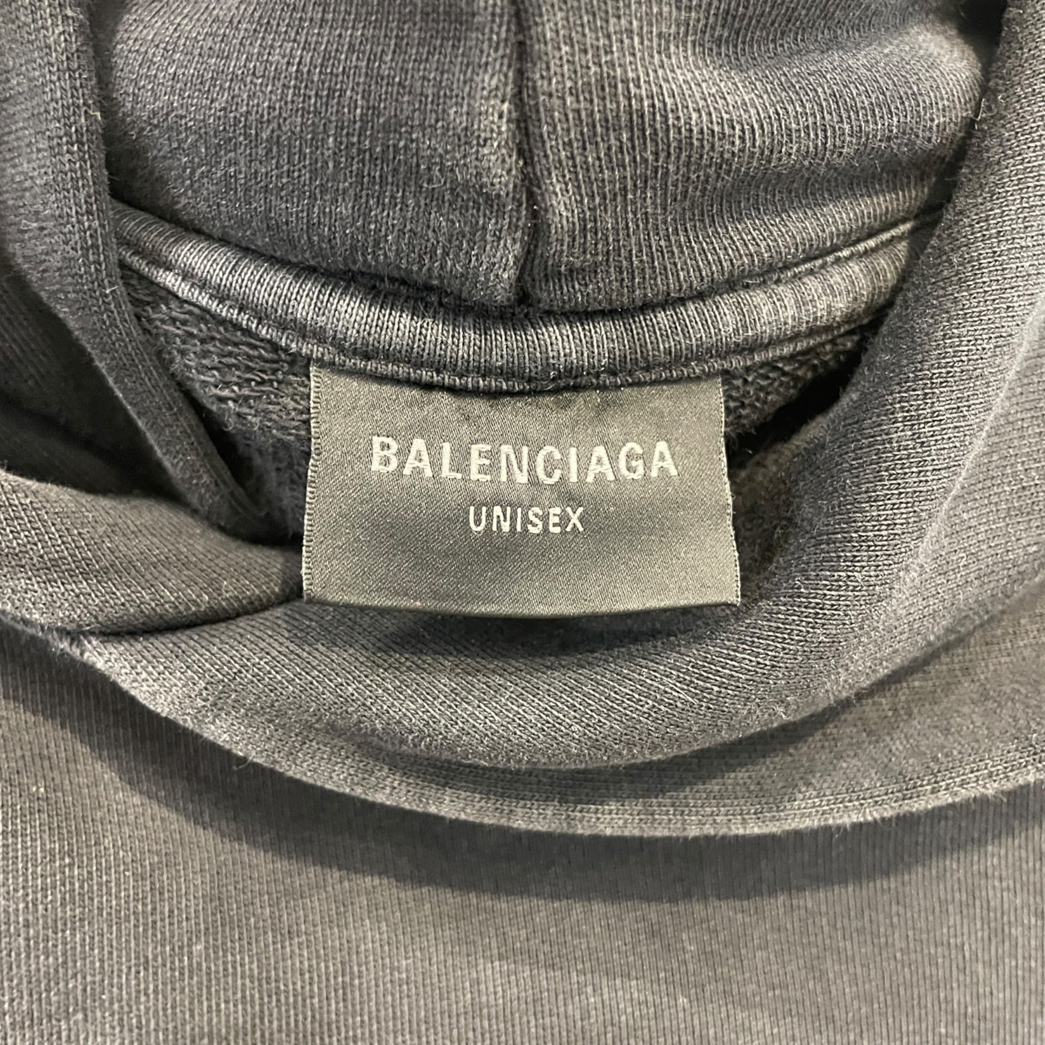 BALENCIAGA/Heavy Cardigan/S/Cotton/BLK/i heart paris hoodie S view 3