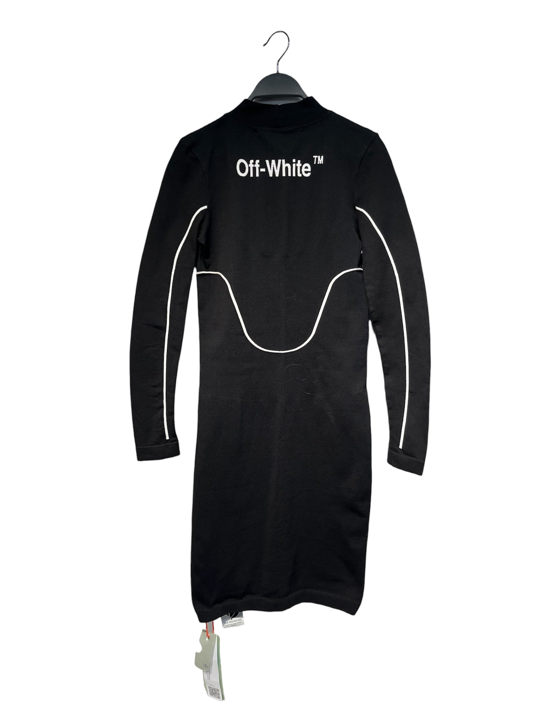 OFF-WHITE/LS Dress/L/Cotton/BLK/ATHLEISURE WHT ACCENTS view 2