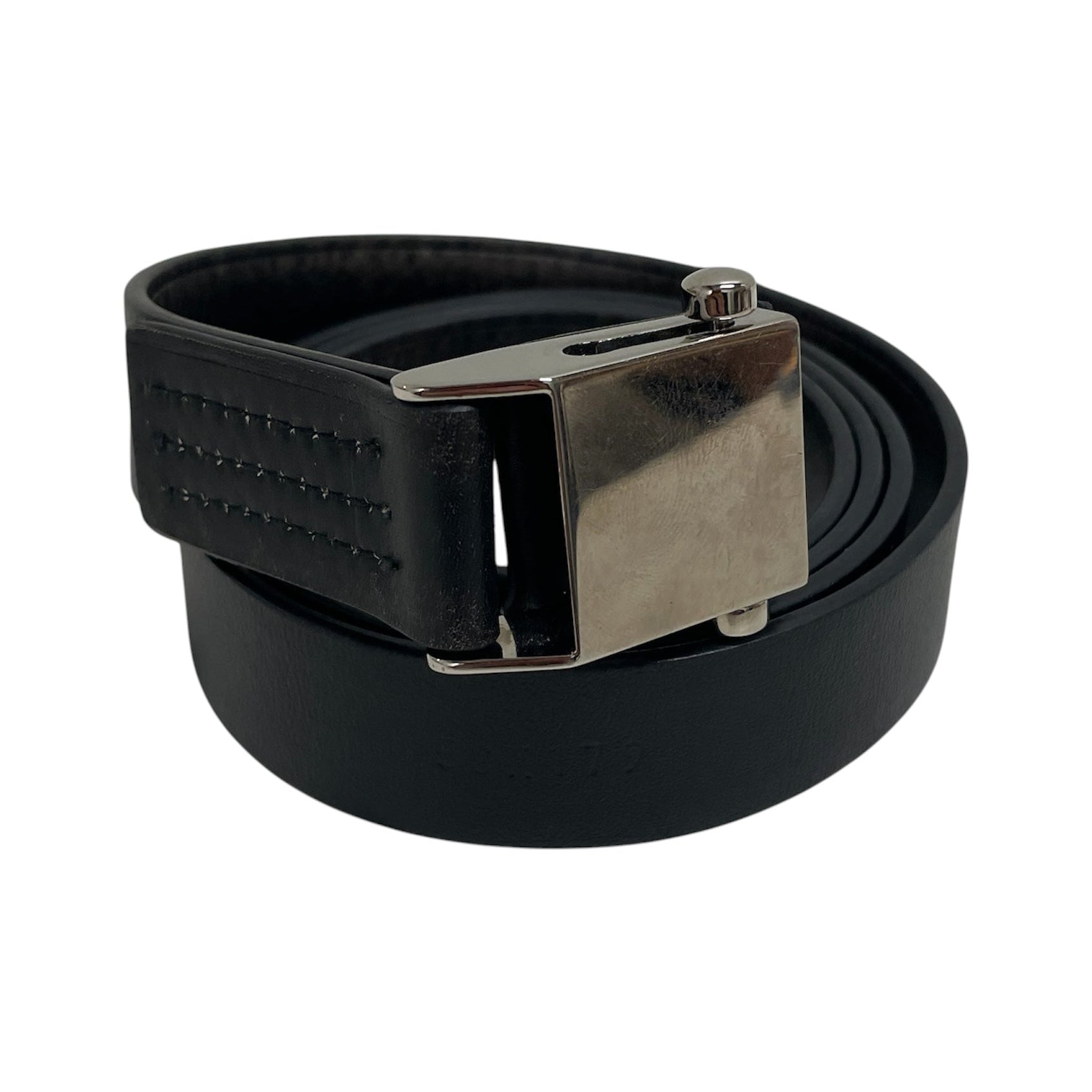MIU MIU/Belt/Leather/BLK/L's/METAL CLAMP W/ LEATHER COVER view 1