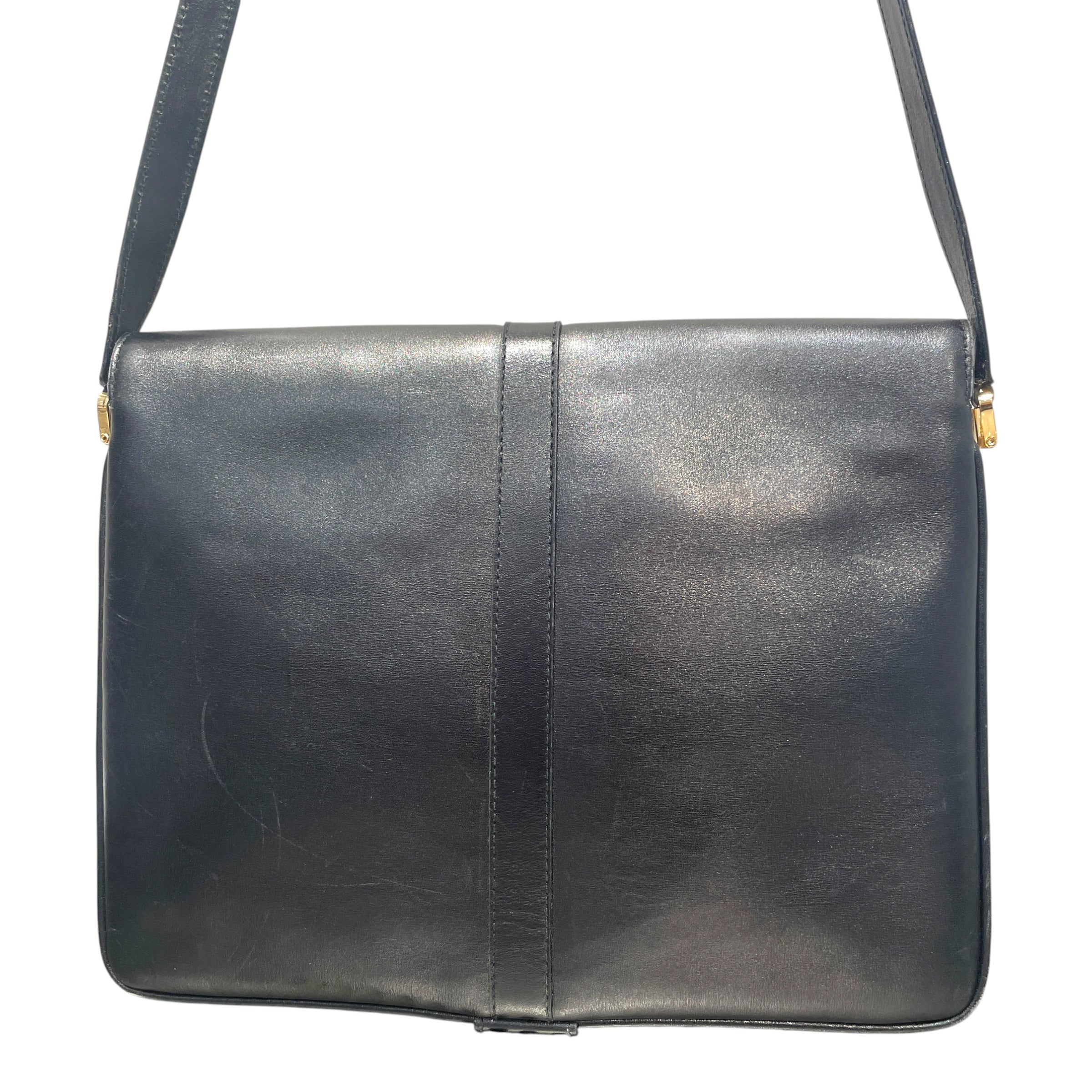 Salvatore Ferragamo/Cross Body Bag/Leather/BLK/Feragamo Crossbody view 5