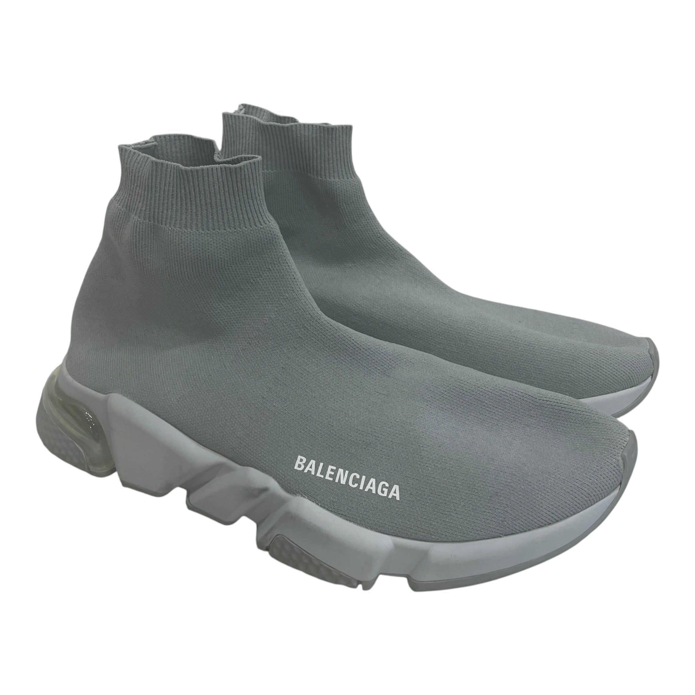BALENCIAGA/Hi-Sneakers/US 10/Nylon/GRY/SPEED CLEAR SOLE view 1