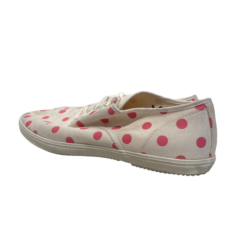 COMME des GARCONS GIRL/Low-Sneakers/Polka dot/WHT/