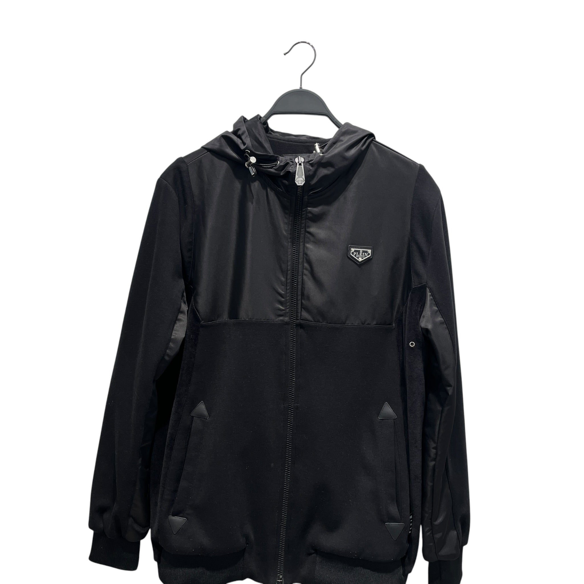 PHILIPP PLEIN/Jacket/L/Cotton/BLK/Border/ view 1