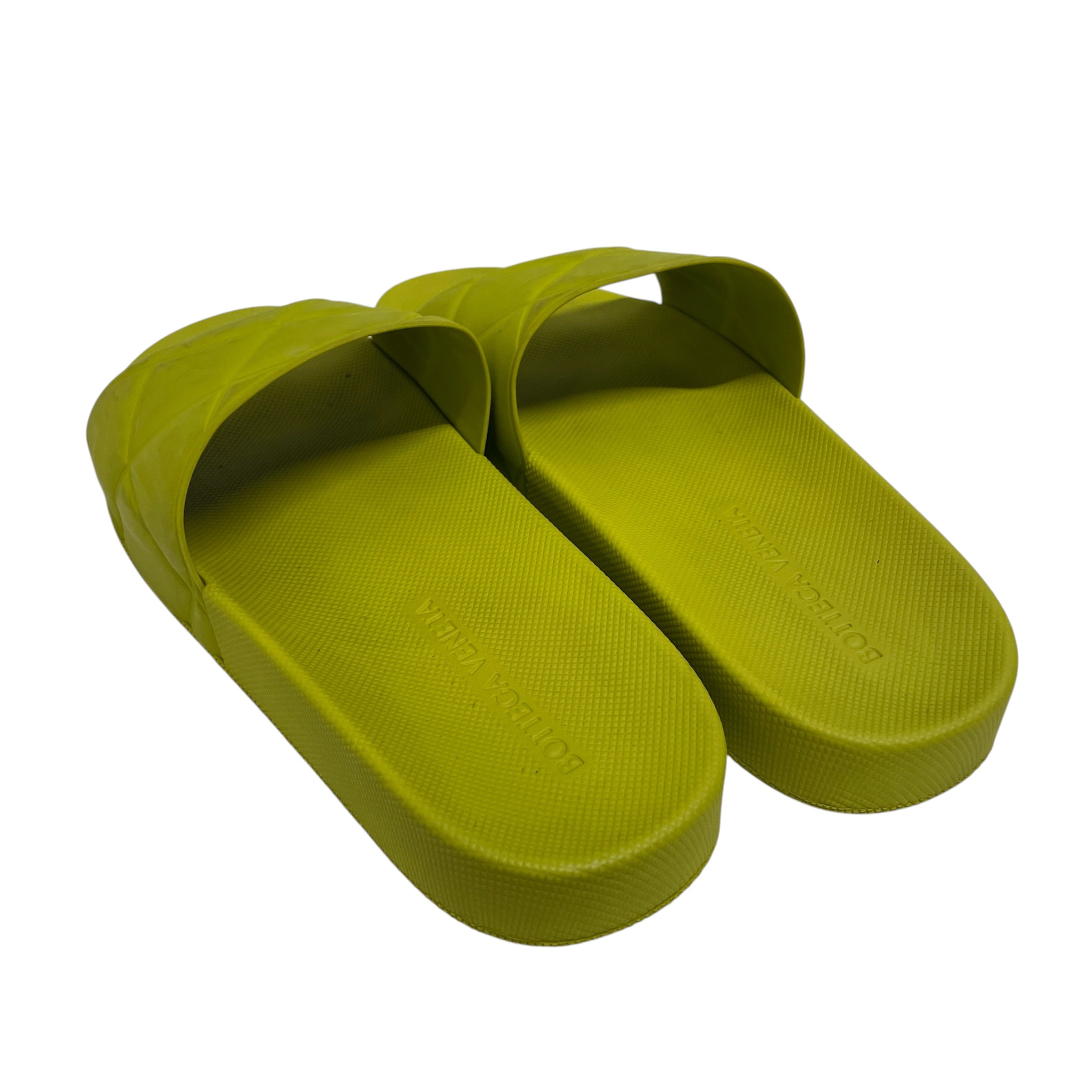 BOTTEGA VENETA/Sandals/EU 44/GRN/slides cross pattern view 2