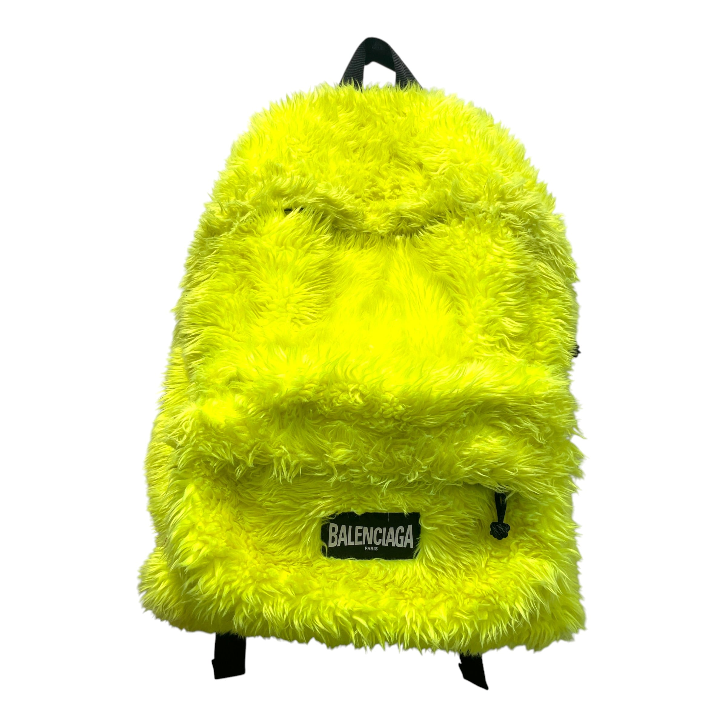 BALENCIAGA/Backpack/Fake Fur/YEL/Fluffy XXL BackPack view 1