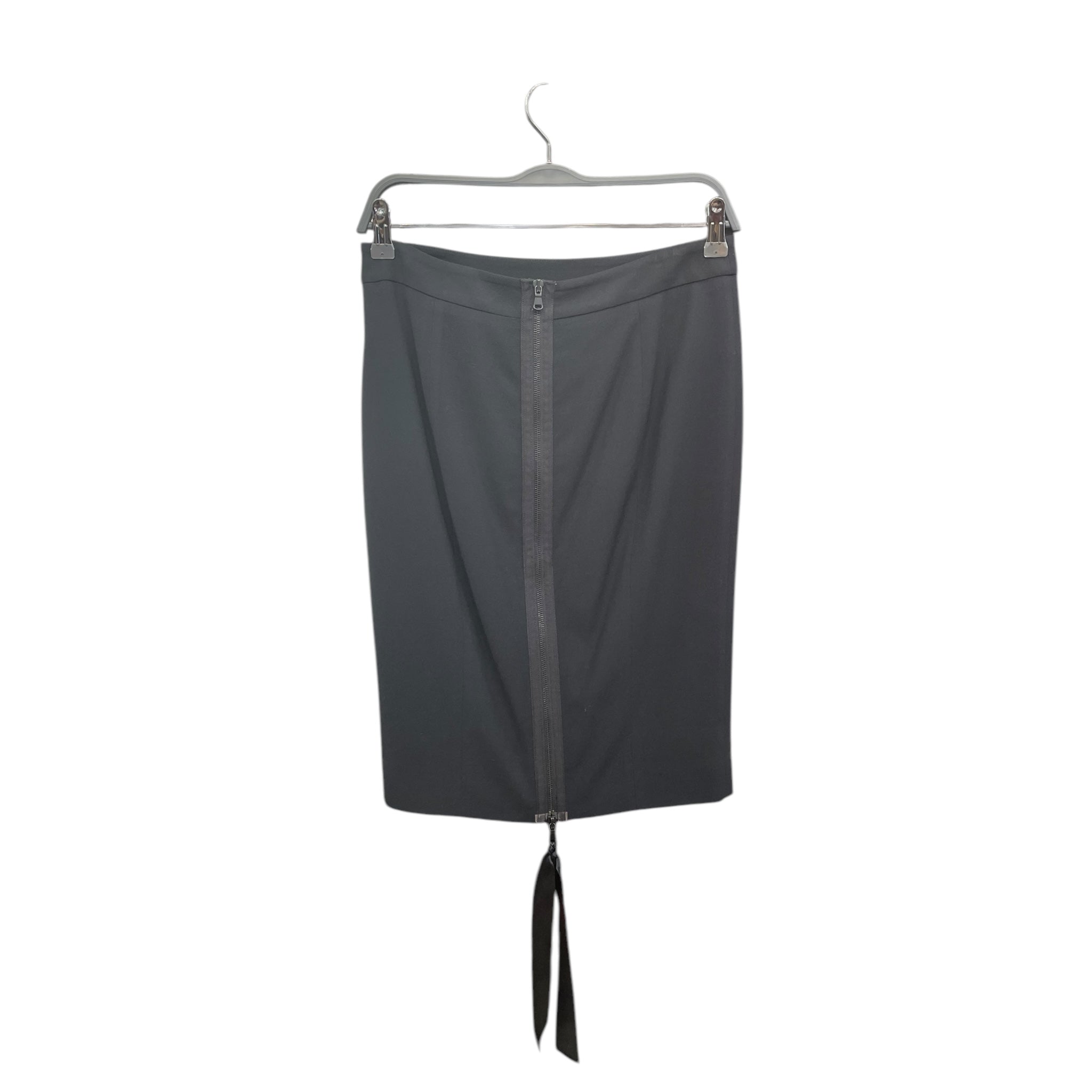 RED VALENTINO/Skirt/4/Rayon/BLK/pencil skt, zip w ribbon view 2