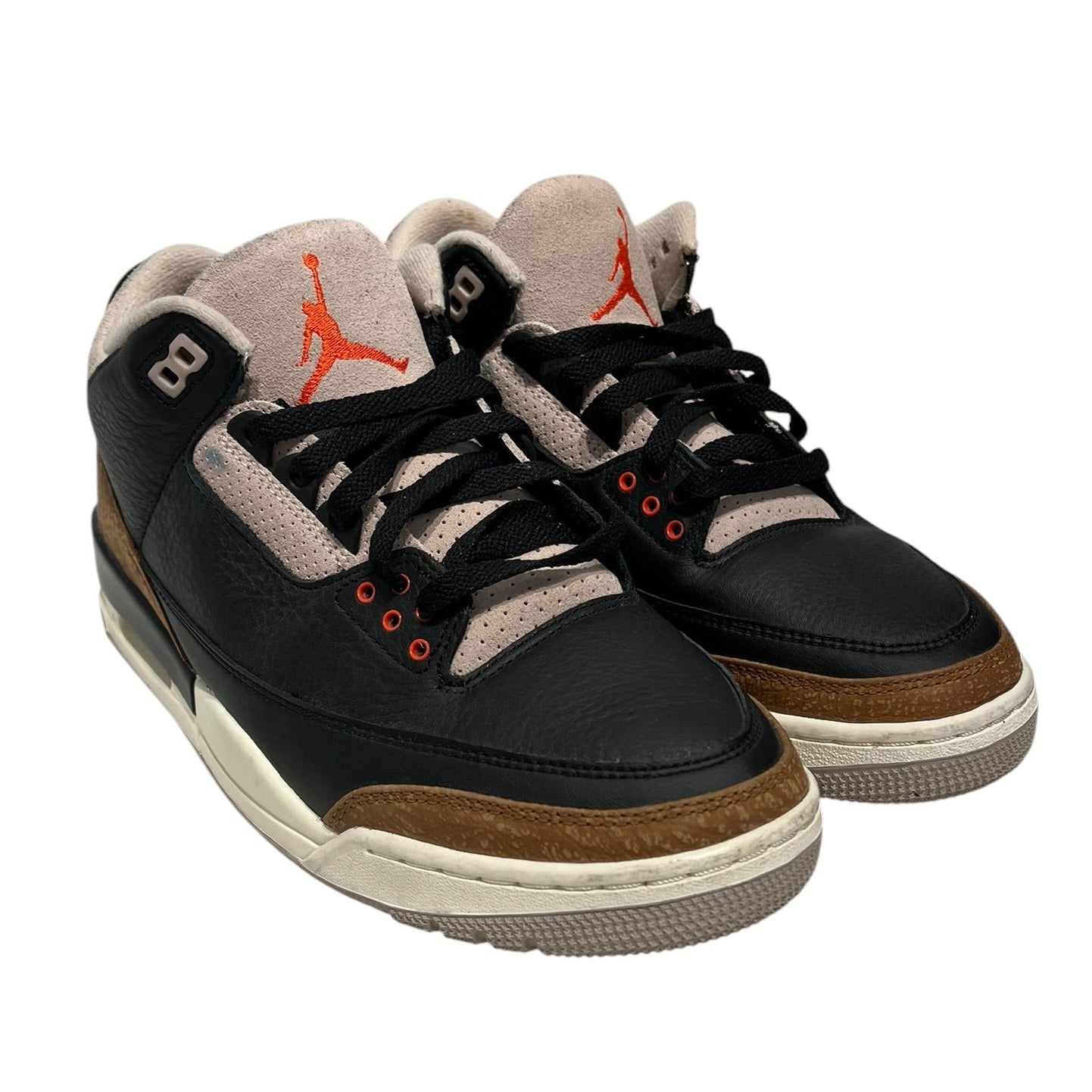 JORDAN/Low-Sneakers/US 9.5/Leather/BLK/JORDAN 3 DESERT ELEPANT view 1