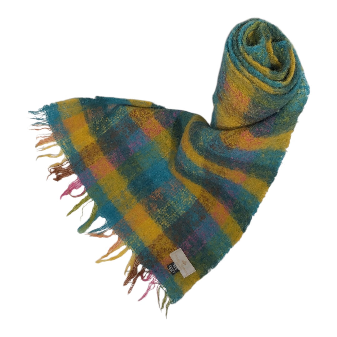 Vivienne Westwood/Scarf/Plaid/Wool/MLT/blue yellow pink squares view 1