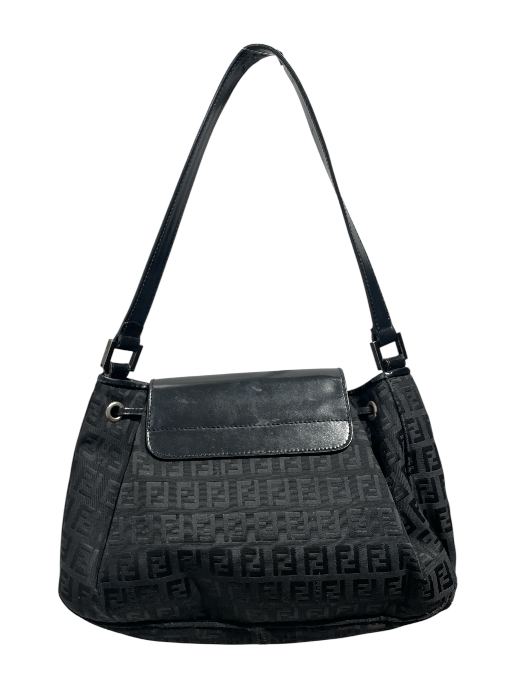 FENDI/Hand Bag/Monogram/Cotton/BLK/ view 2