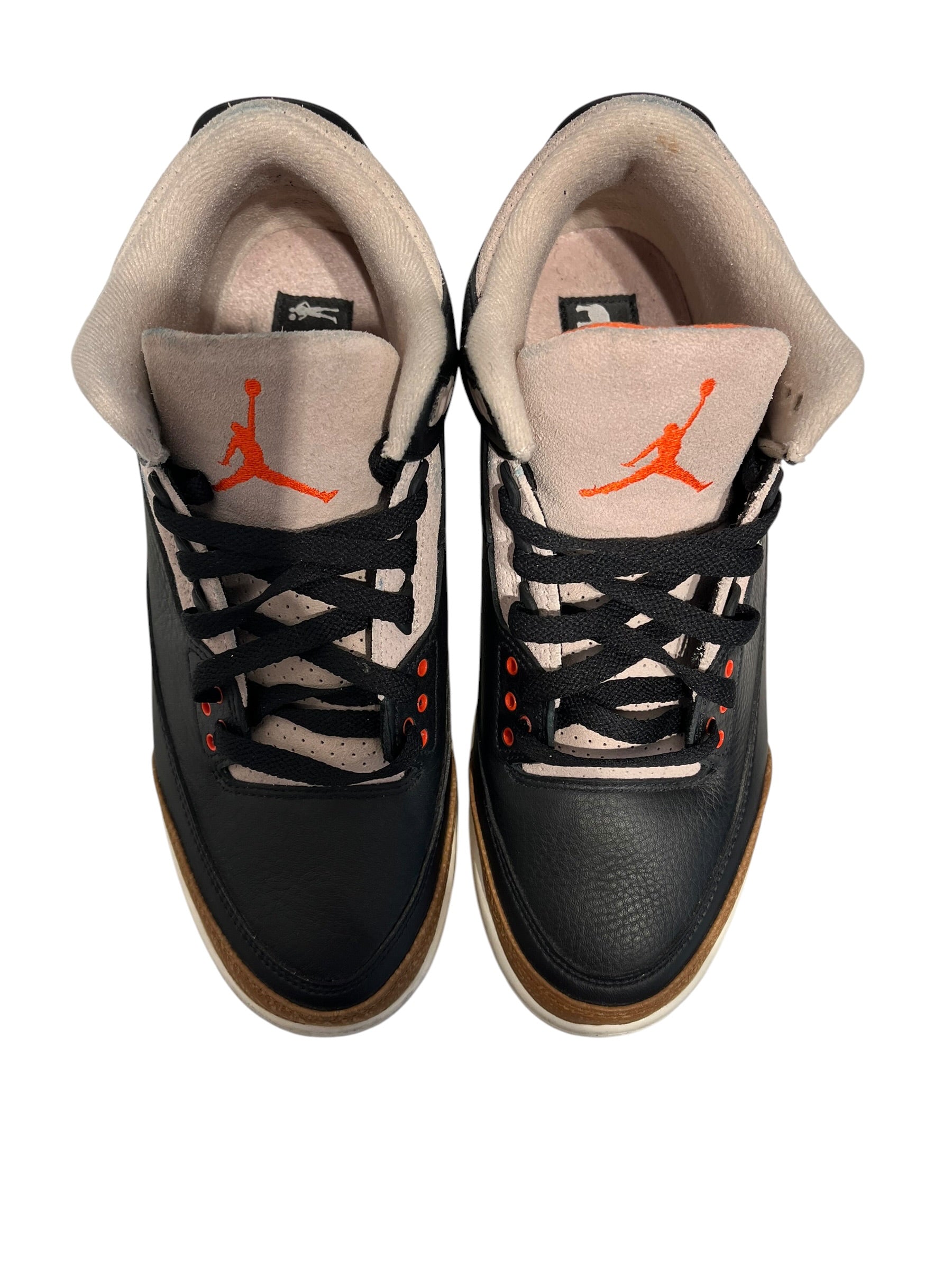 JORDAN/Low-Sneakers/US 9.5/Leather/BLK/JORDAN 3 DESERT ELEPANT view 4