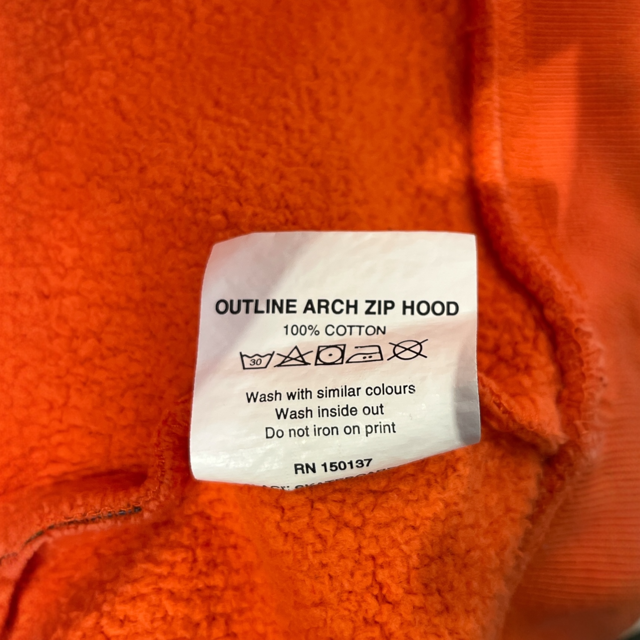 PALACE/Hoodie/OS/Cotton/ORN/ZIPUP view 3