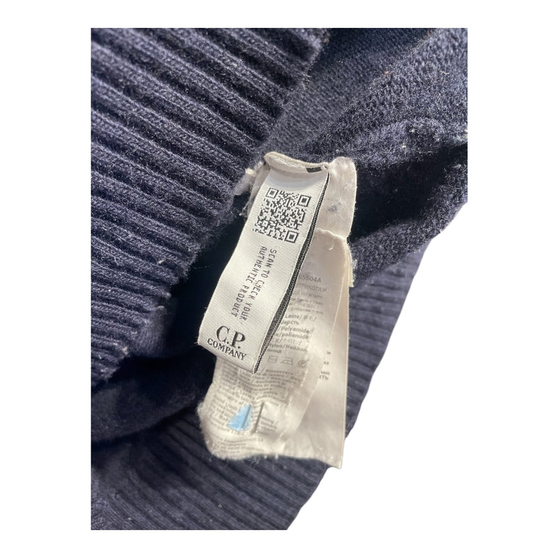 C.P.COMPANY/Heavy Sweater/LG/Wool/NVY/Model:11CMKN087A