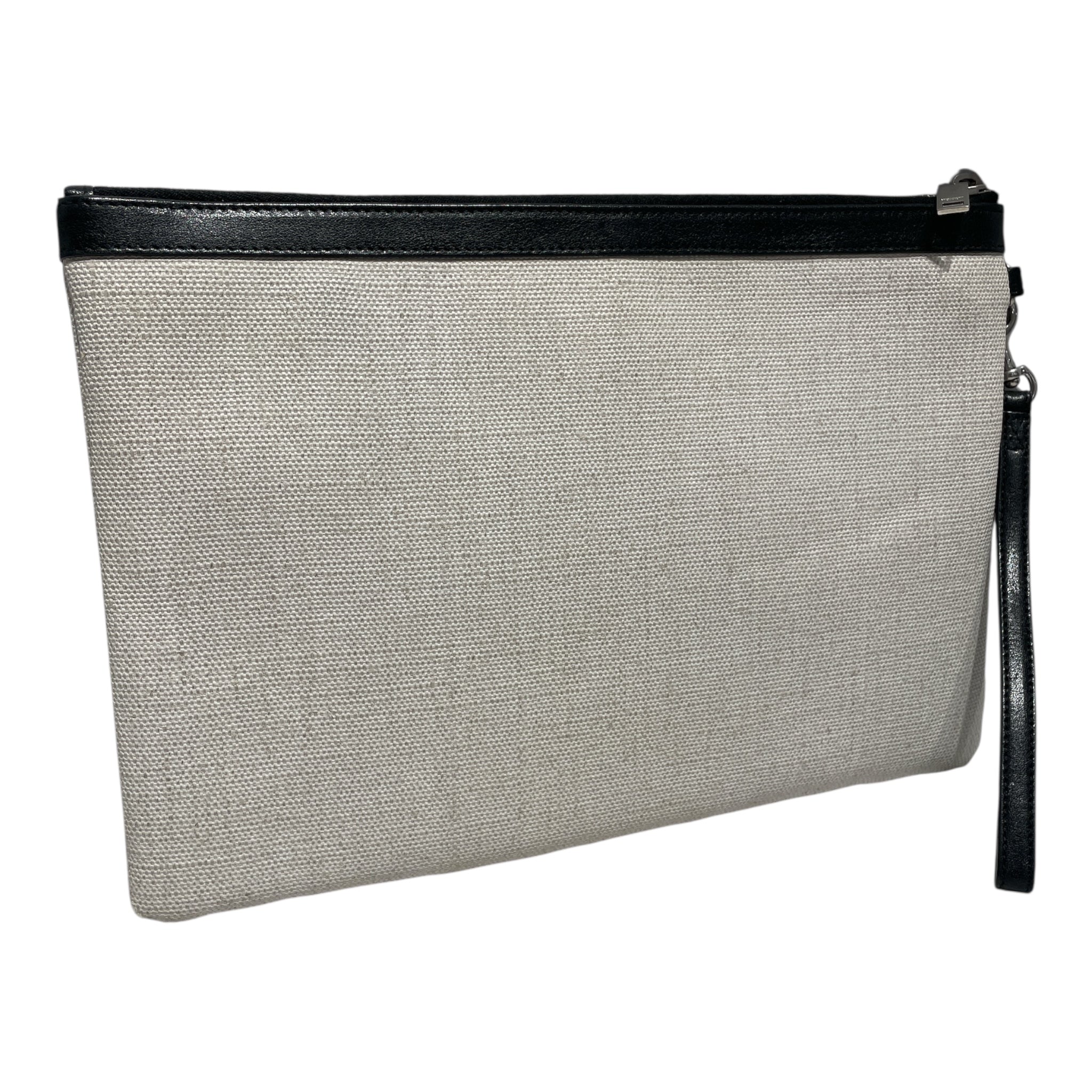 SAINT LAURENT/Pouch/Cotton/CRM/Canvas Clutch view 2