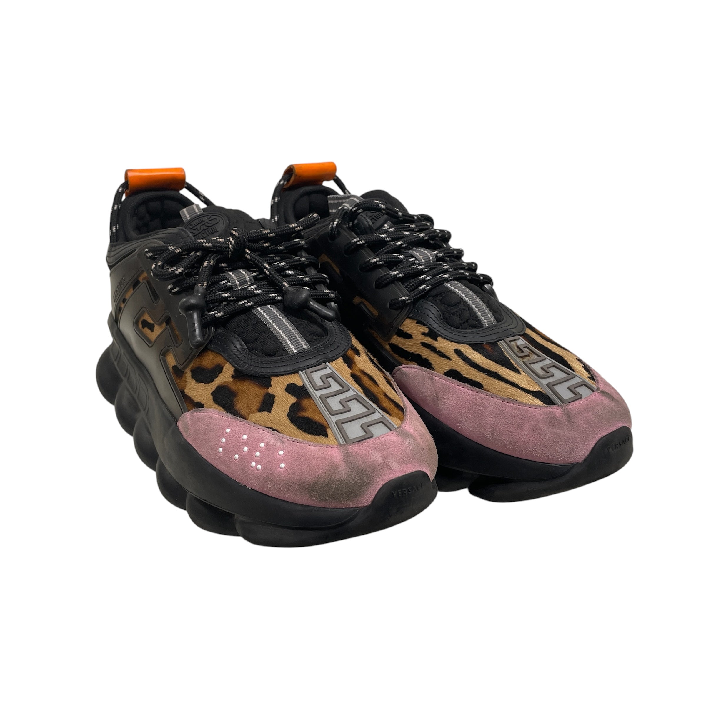 VERSACE/Low-Sneakers/EU 44/Leopard/BLK/ view 1