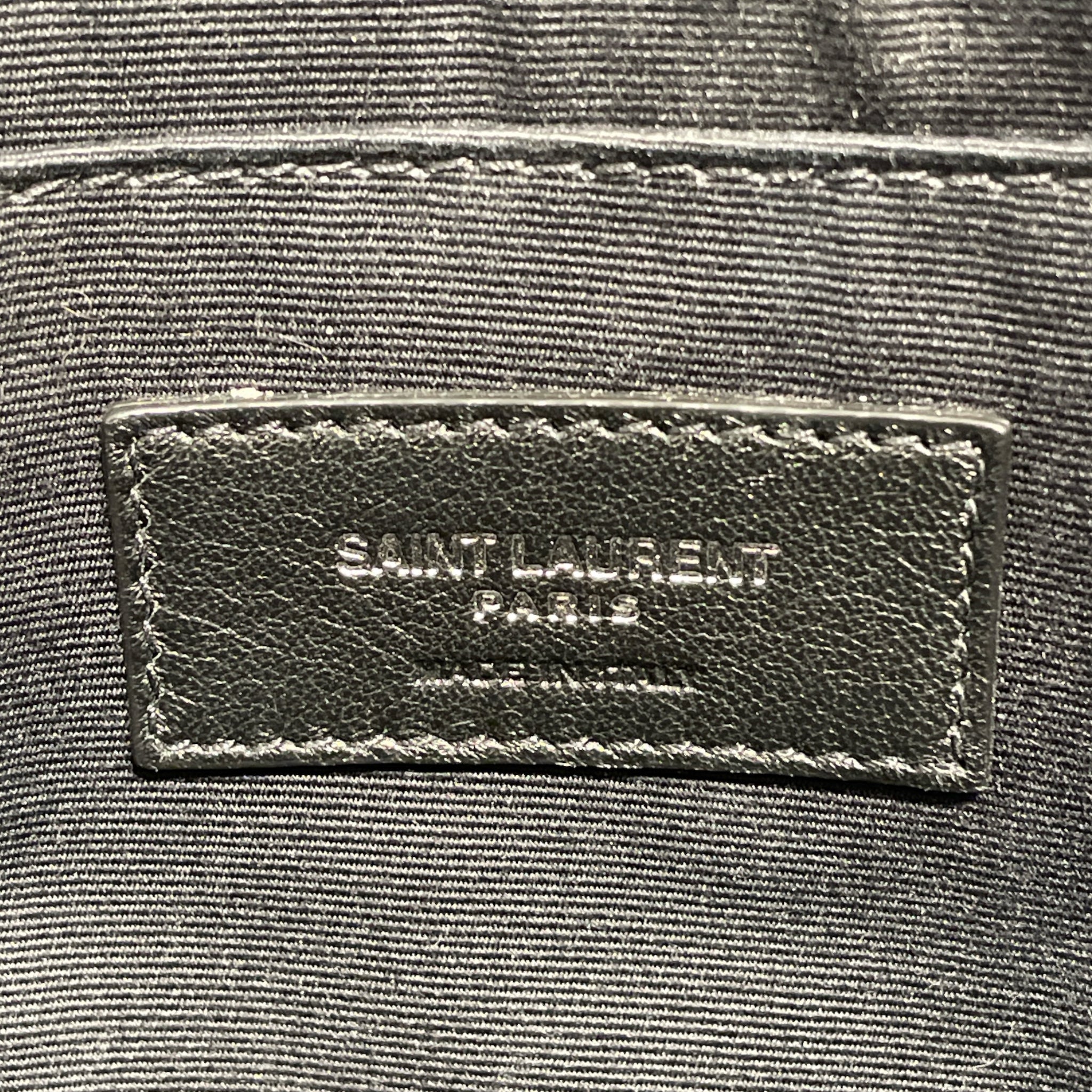 SAINT LAURENT/Pouch/Cotton/CRM/Canvas Clutch view 3