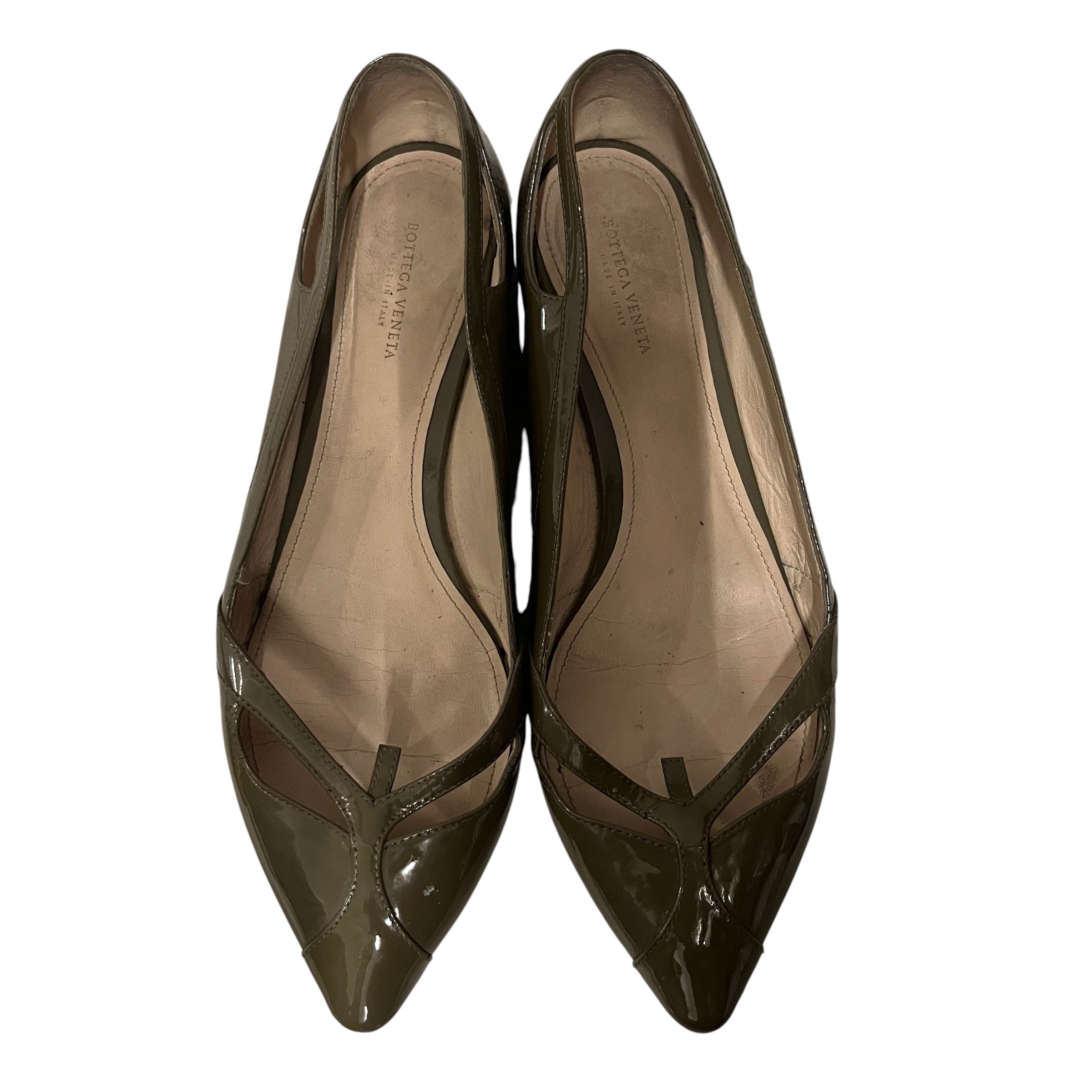 BOTTEGA VENETA/Flat Shoes/EU 38/Leather/GRN/ballet view 3