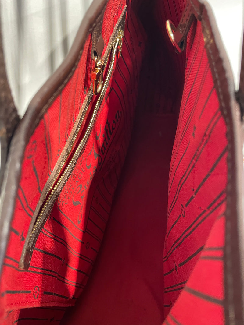 LOUIS VUITTON/Tote Bag/Monogram/Leather/BRW/LV NEVERFULL GM TOTE