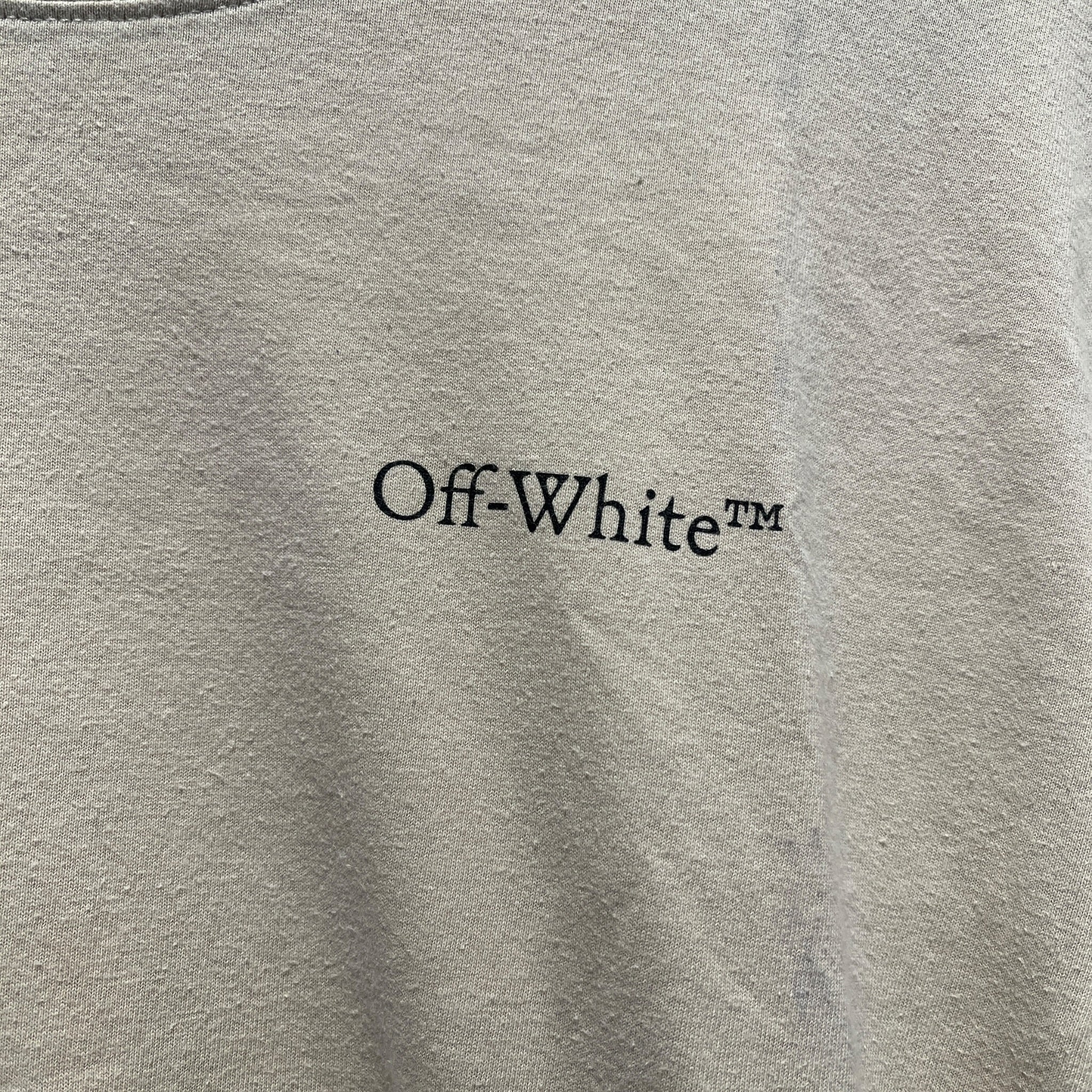OFF-WHITE/T-Shirt/L/Cotton/BEG/CARVAGGIO GRAPHIC ON BACK view 6