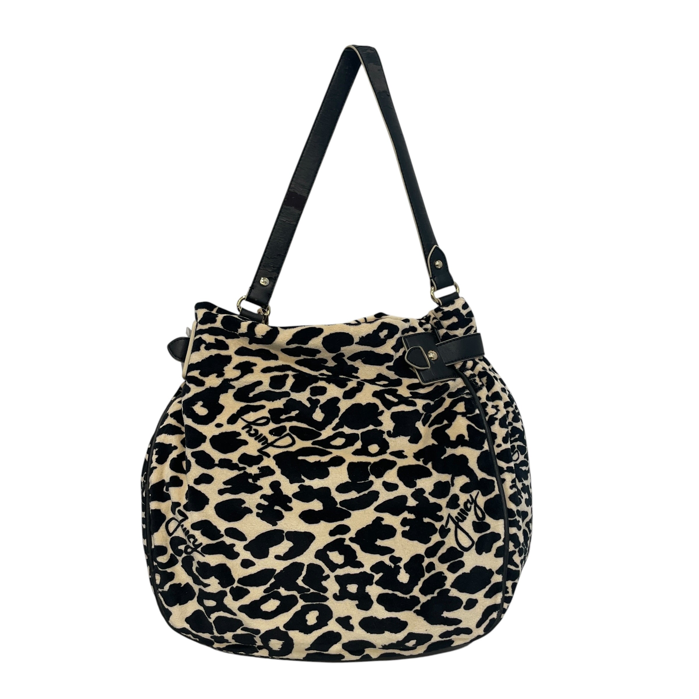 JUICY COUTURE/Hand Bag/Leopard/Cotton/BEG/2010 Leopard view 2