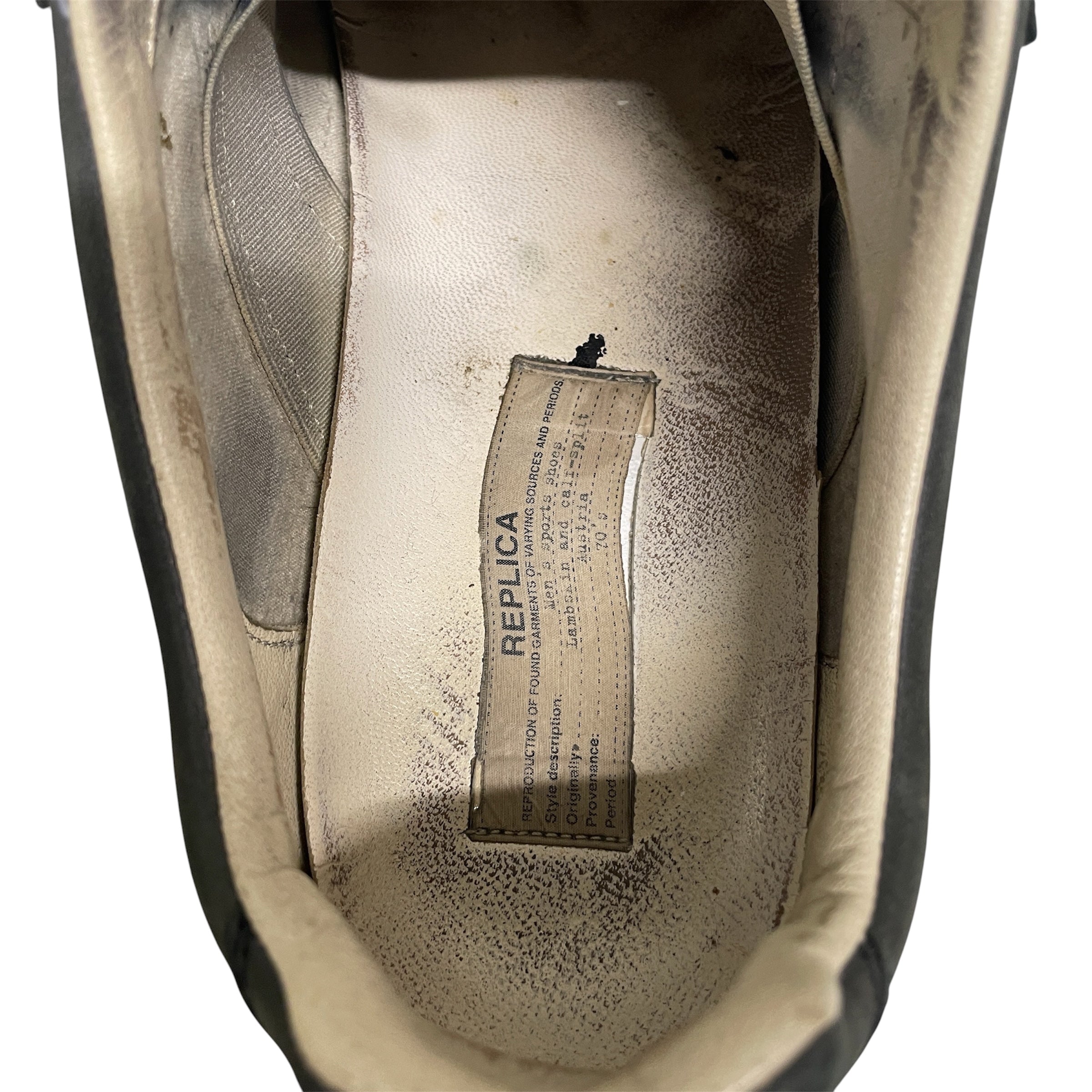 Maison Margiela/Low-Sneakers/EU 45/All Over Print/Leather/NVY/PAINT SPLATTER view 3