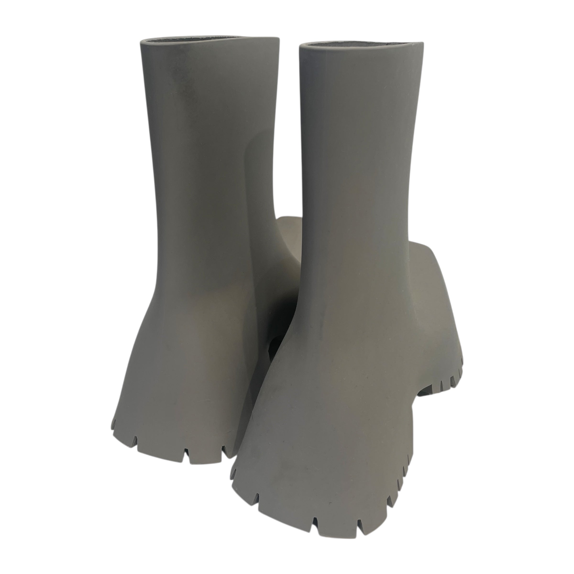BALENCIAGA/Shoes/US 9/GRY/Rubber Rain Trooper Boots view 2