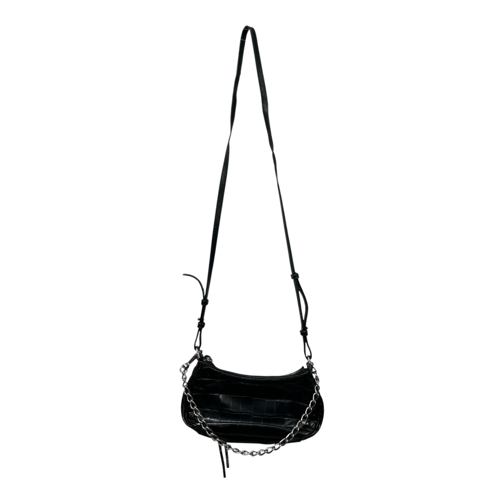 BALENCIAGA/Bag/Leather/BLK/Le cagole crocodile city bag view 2