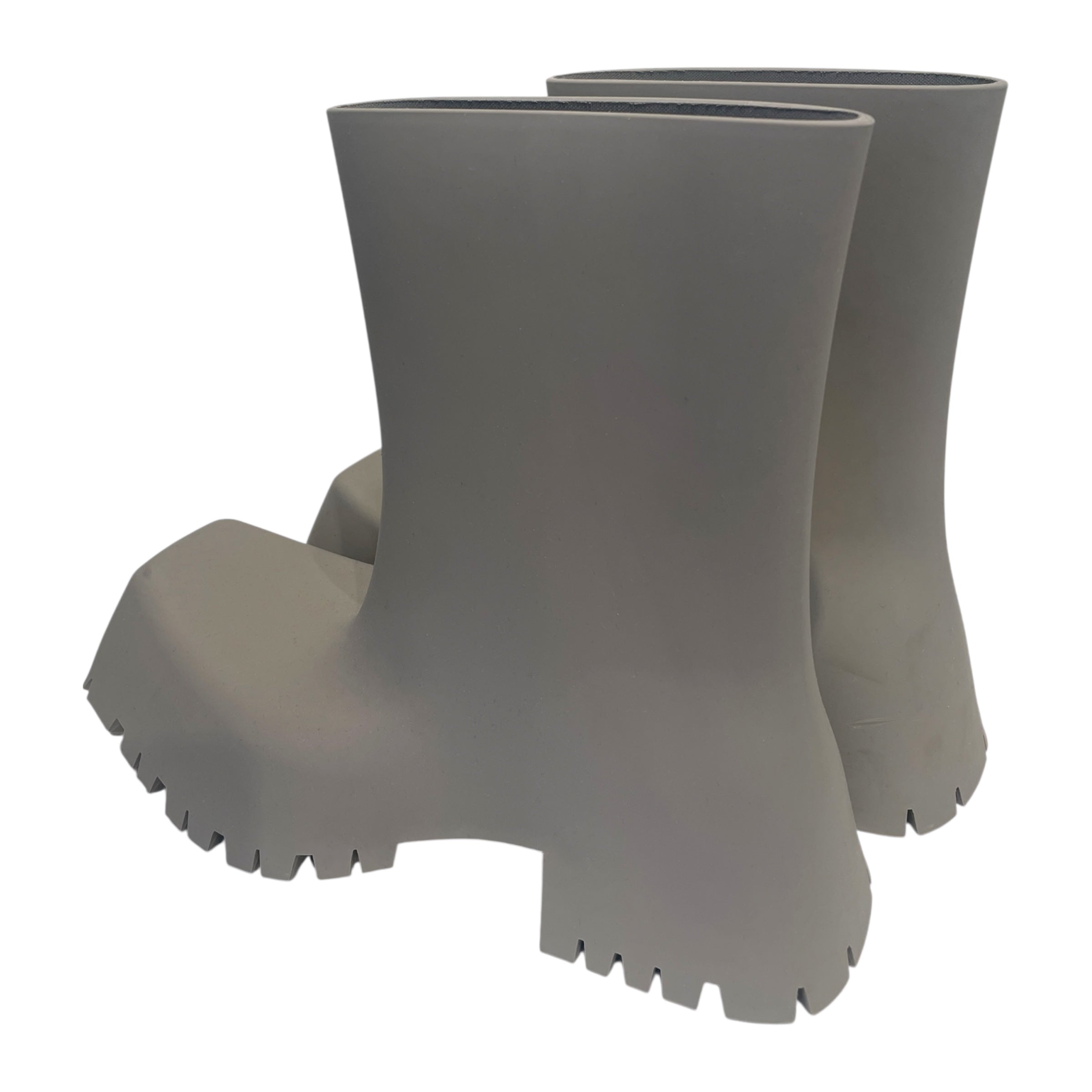 BALENCIAGA/Shoes/US 9/GRY/Rubber Rain Trooper Boots view 3