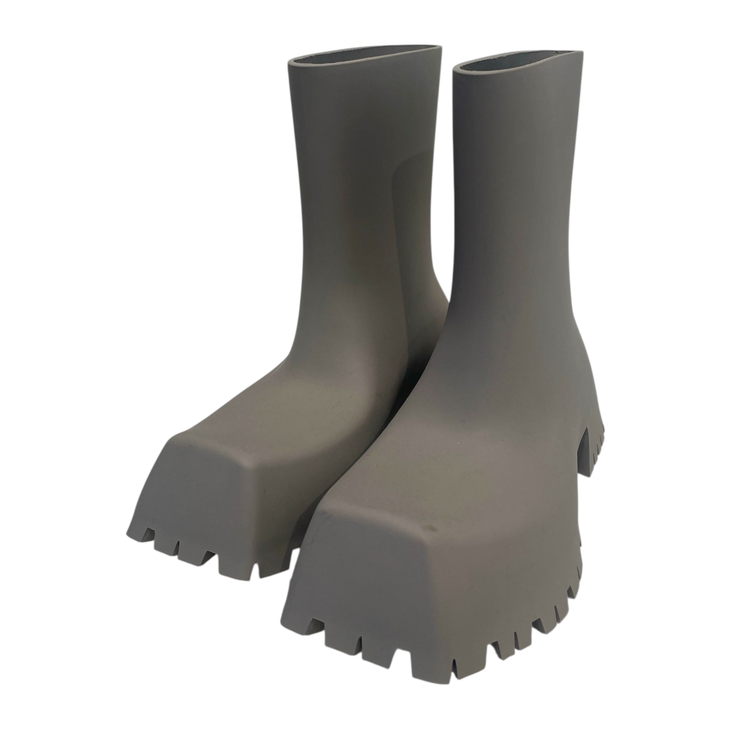 BALENCIAGA/Shoes/US 9/GRY/Rubber Rain Trooper Boots view 4